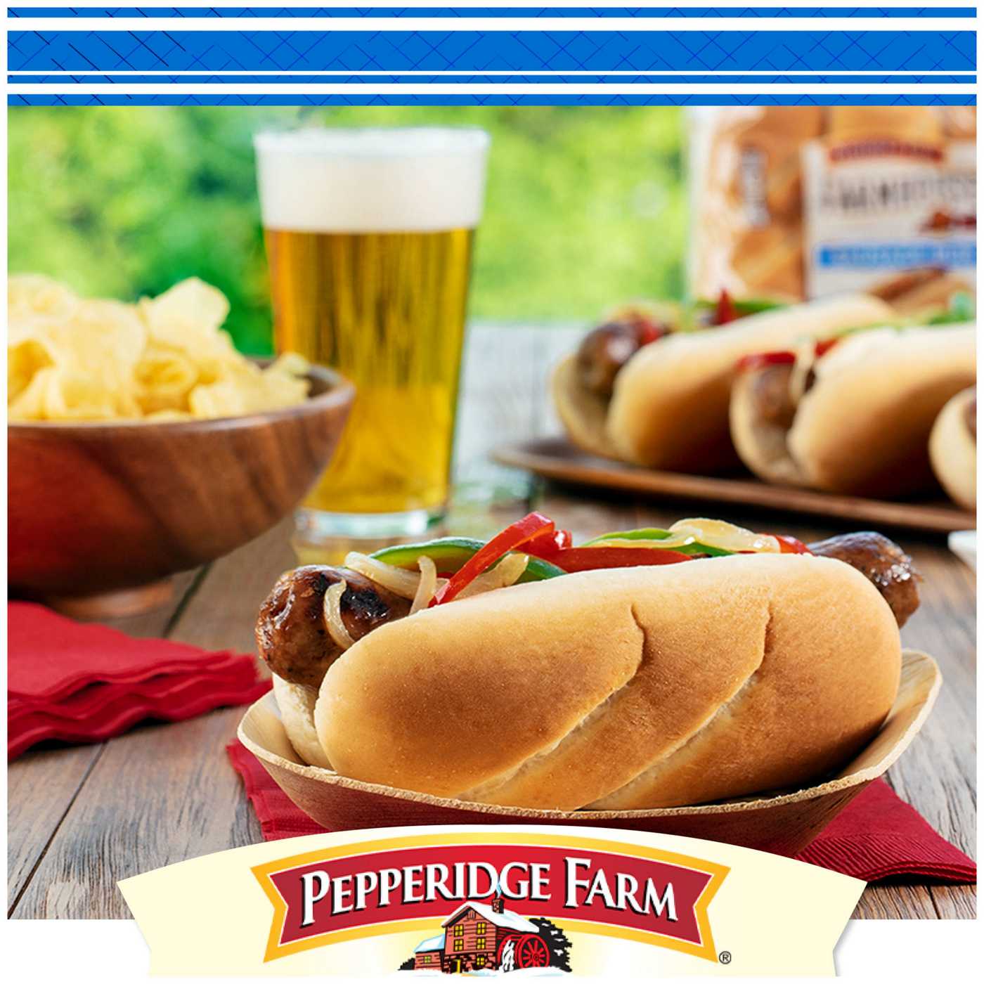 Pepperidge Farm Farmhouse White Sausage Buns; image 6 of 8