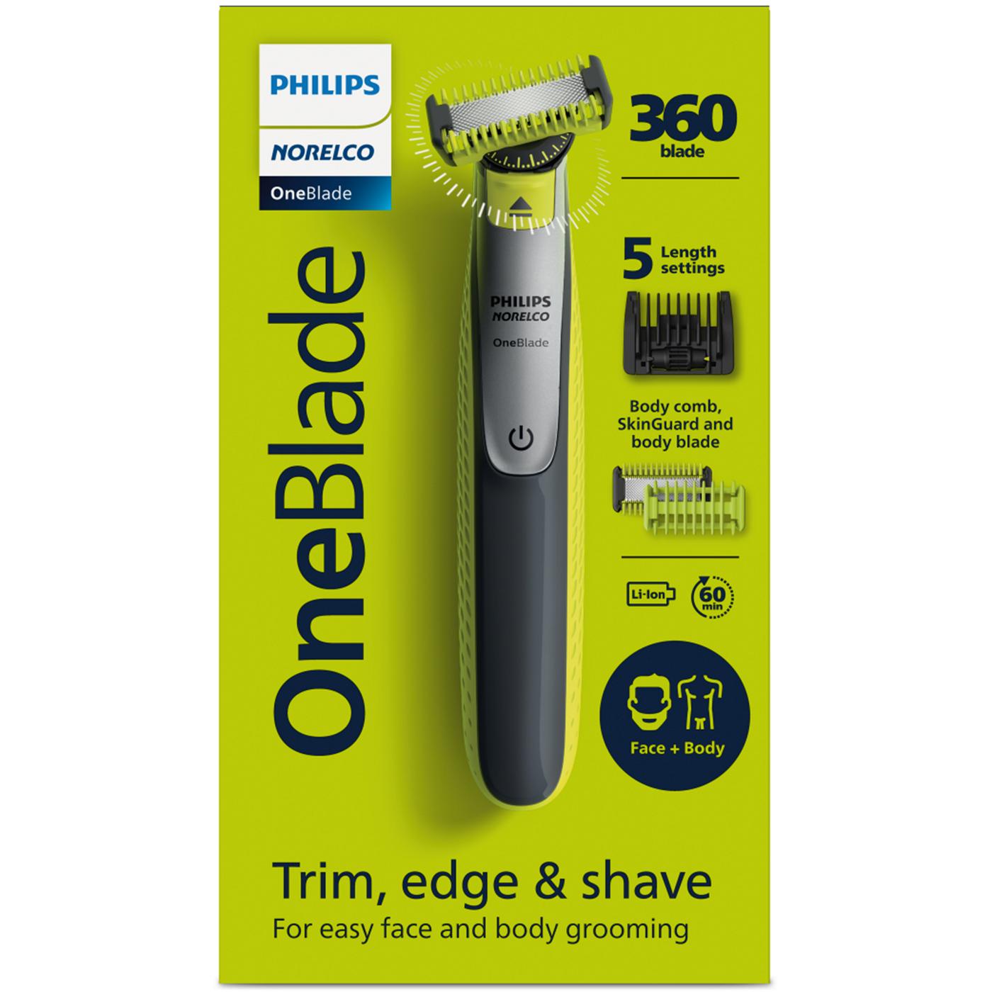 Philips Norelco OneBlade 360 Face & Body Electric Trimmer; image 1 of 4