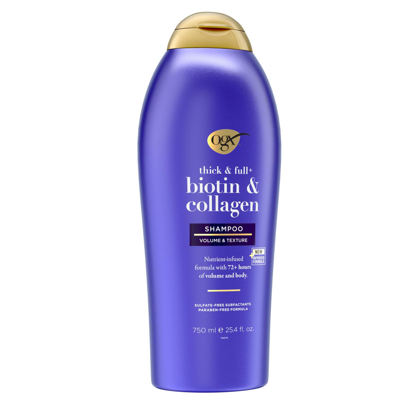 OGX Thick & Full + Biotin & Collagen Volume Shampoo; image 5 of 5