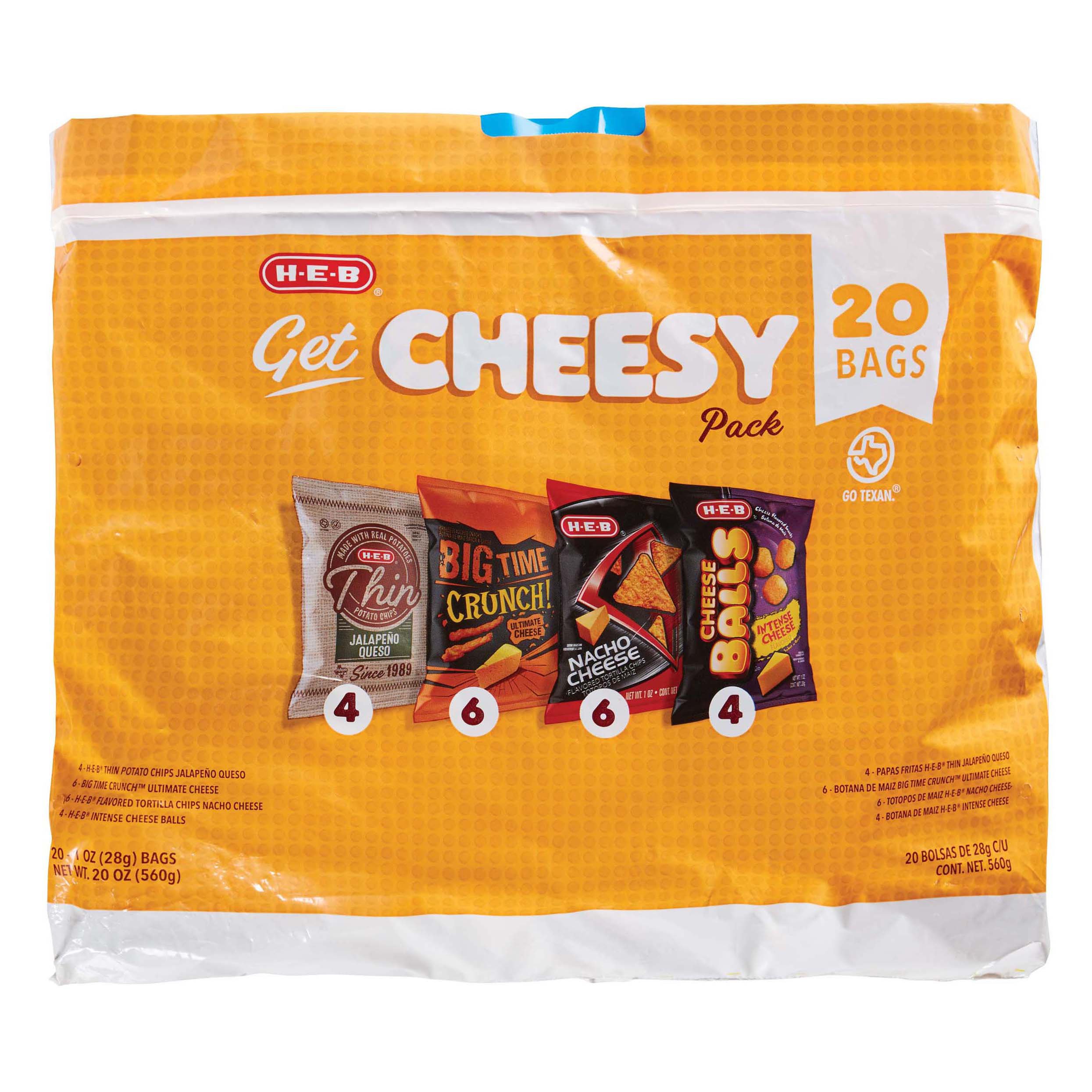 HEB Get Cheesy Variety Pack Chips Shop Chips at HEB