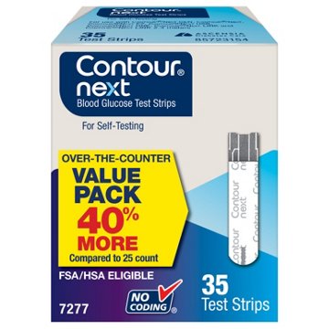 Contour Next Blood Glucose Test Strips, 35 ct