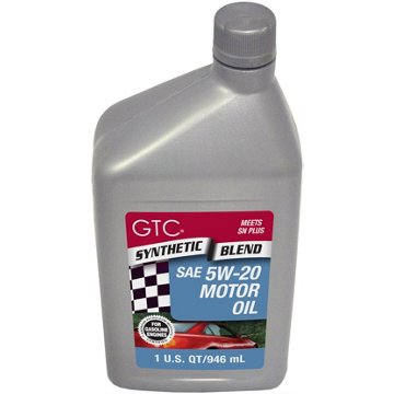GTC Synthetic Blend SAE 5W-20 Motor Oil, 1 qt