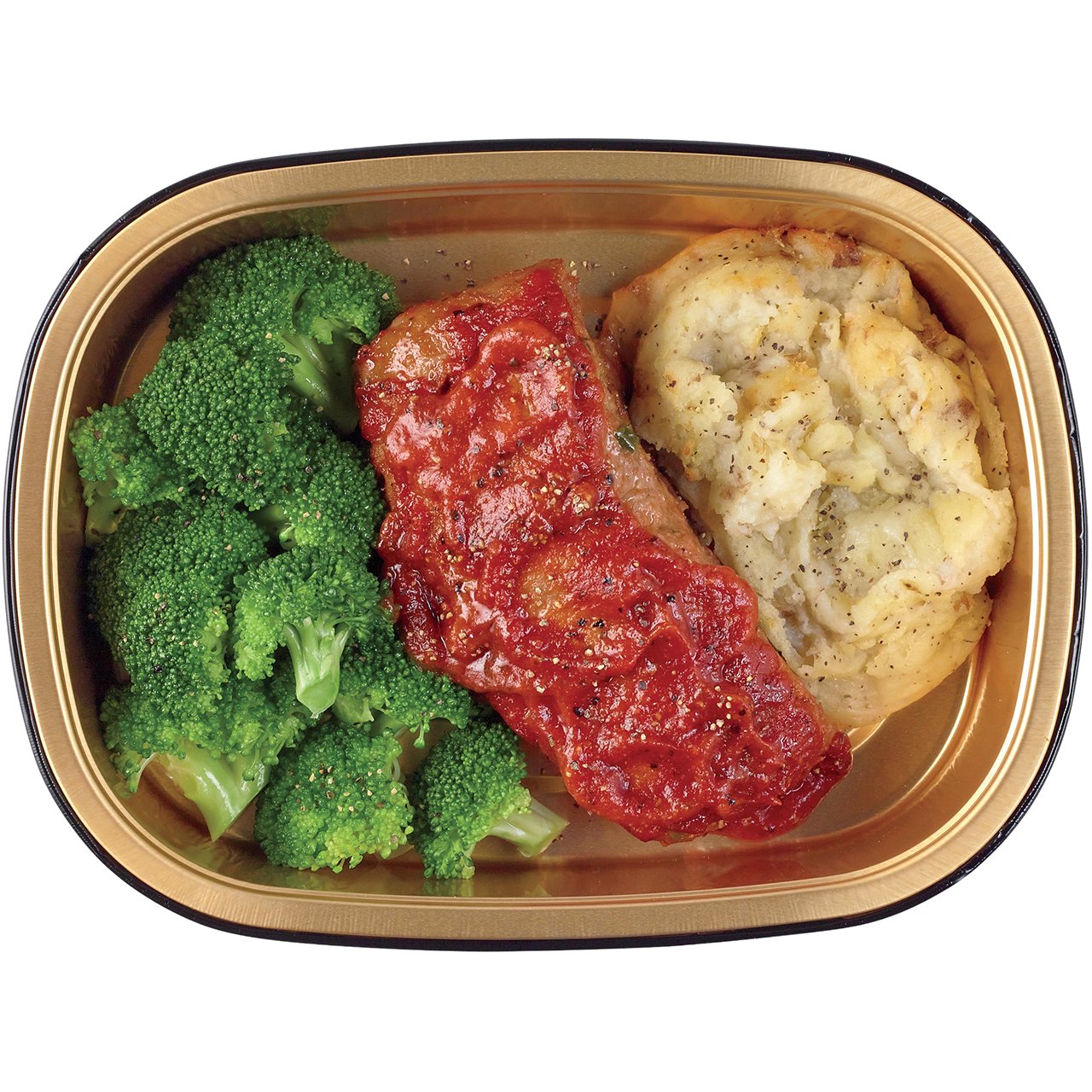Meal Simple by H-E-B Homestyle Meatloaf, Mashed Potatoes & Broccoli, Avg. 1.0 lb