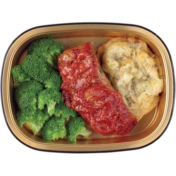 Meal Simple by H-E-B Homestyle Meatloaf, Mashed Potatoes & Broccoli, Avg. 1.0 lb