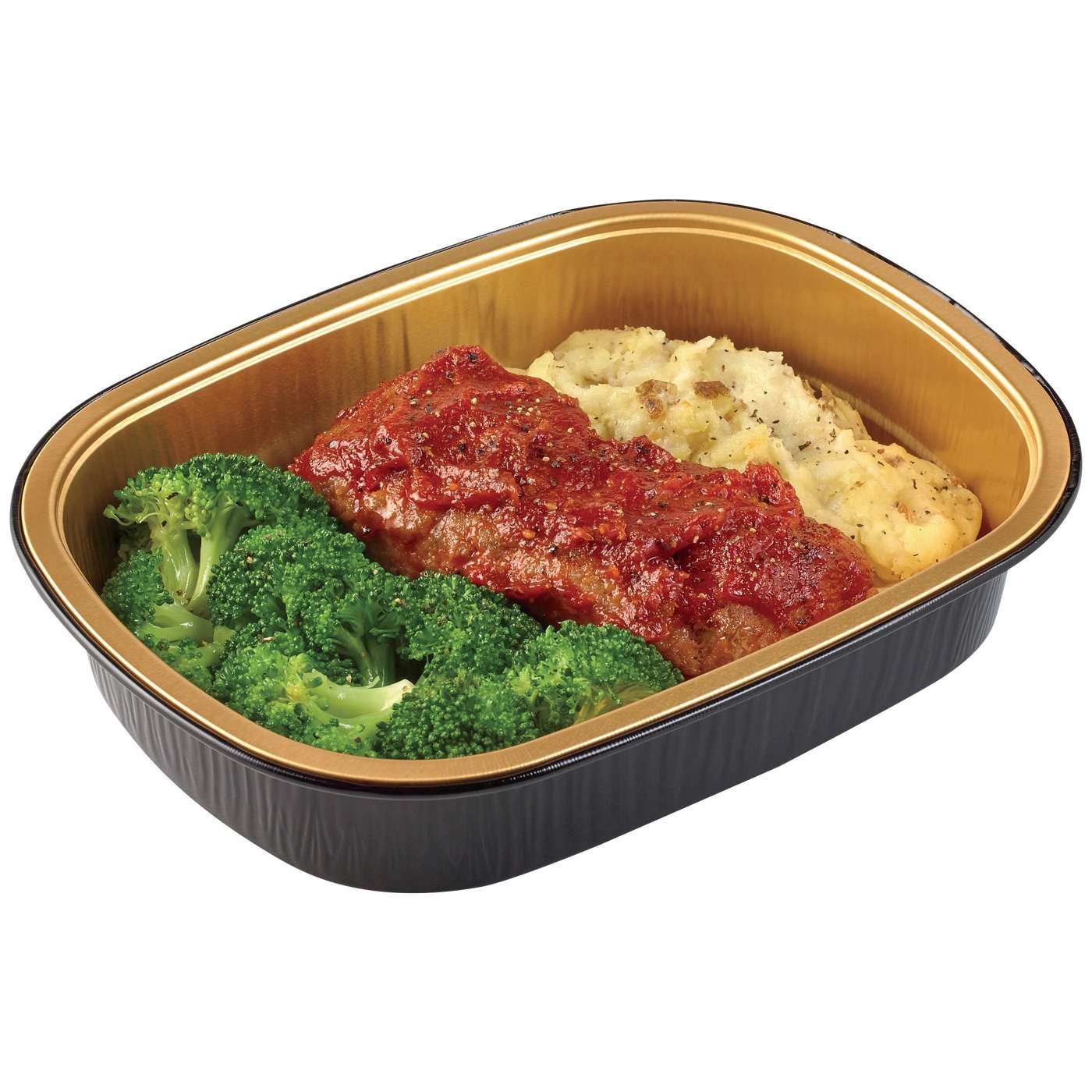 Meal Simple by H-E-B Homestyle Meatloaf, Mashed Potatoes & Broccoli; image 3 of 4