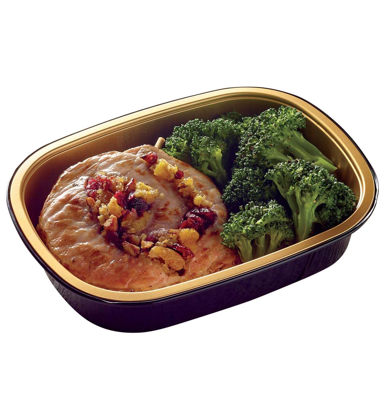 Meal Simple by H-E-B Apricot Cranberry Pecan Stuffed Pork Pinwheel & Broccoli; image 3 of 4