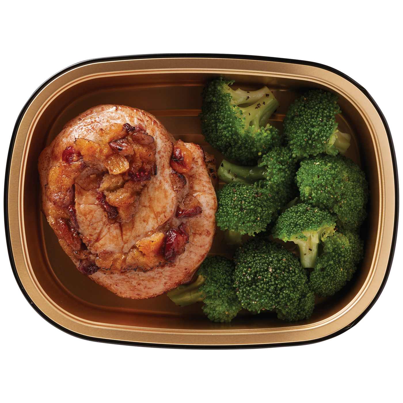 Meal Simple by H-E-B Apricot Cranberry Pecan Stuffed Pork Pinwheel & Broccoli; image 4 of 4