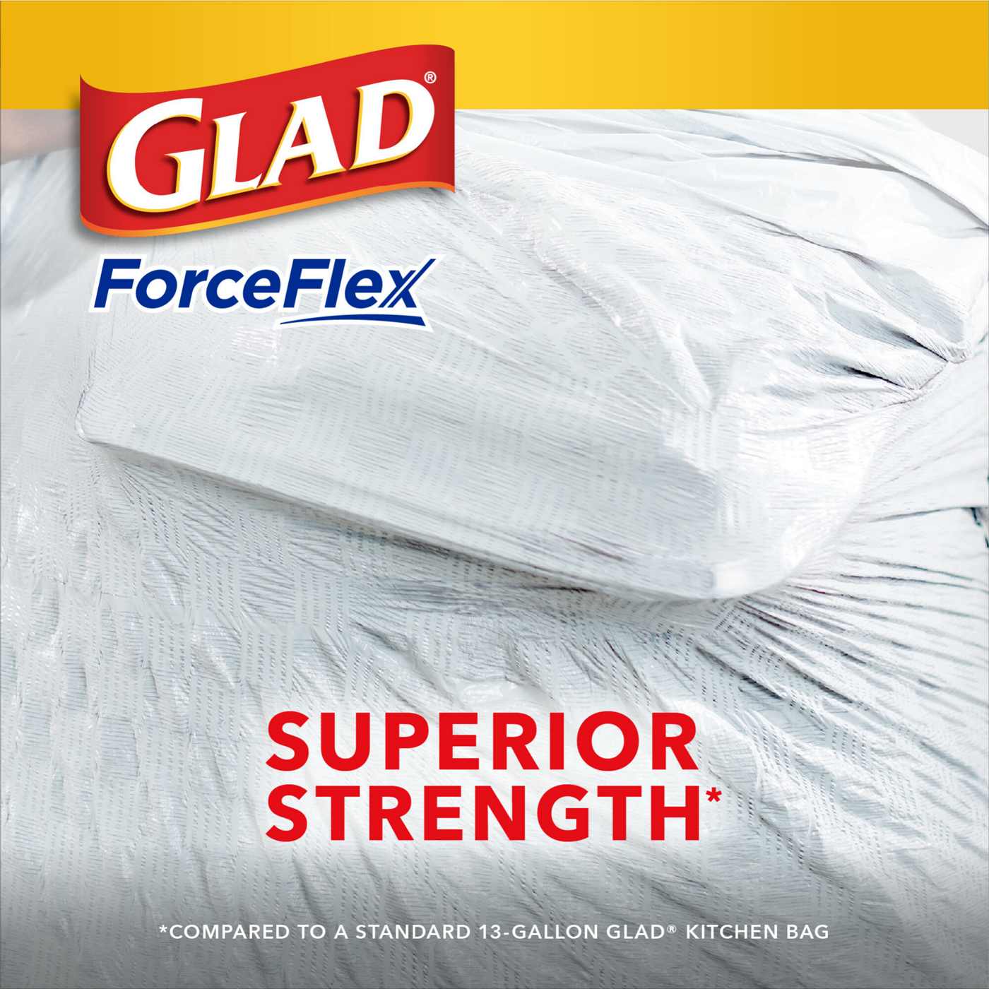 Glad ForceFlex Tall Kitchen Drawstring Trash Bags, 13 Gallon - Gain Moonlight Breeze with Febreze Freshness; image 8 of 8
