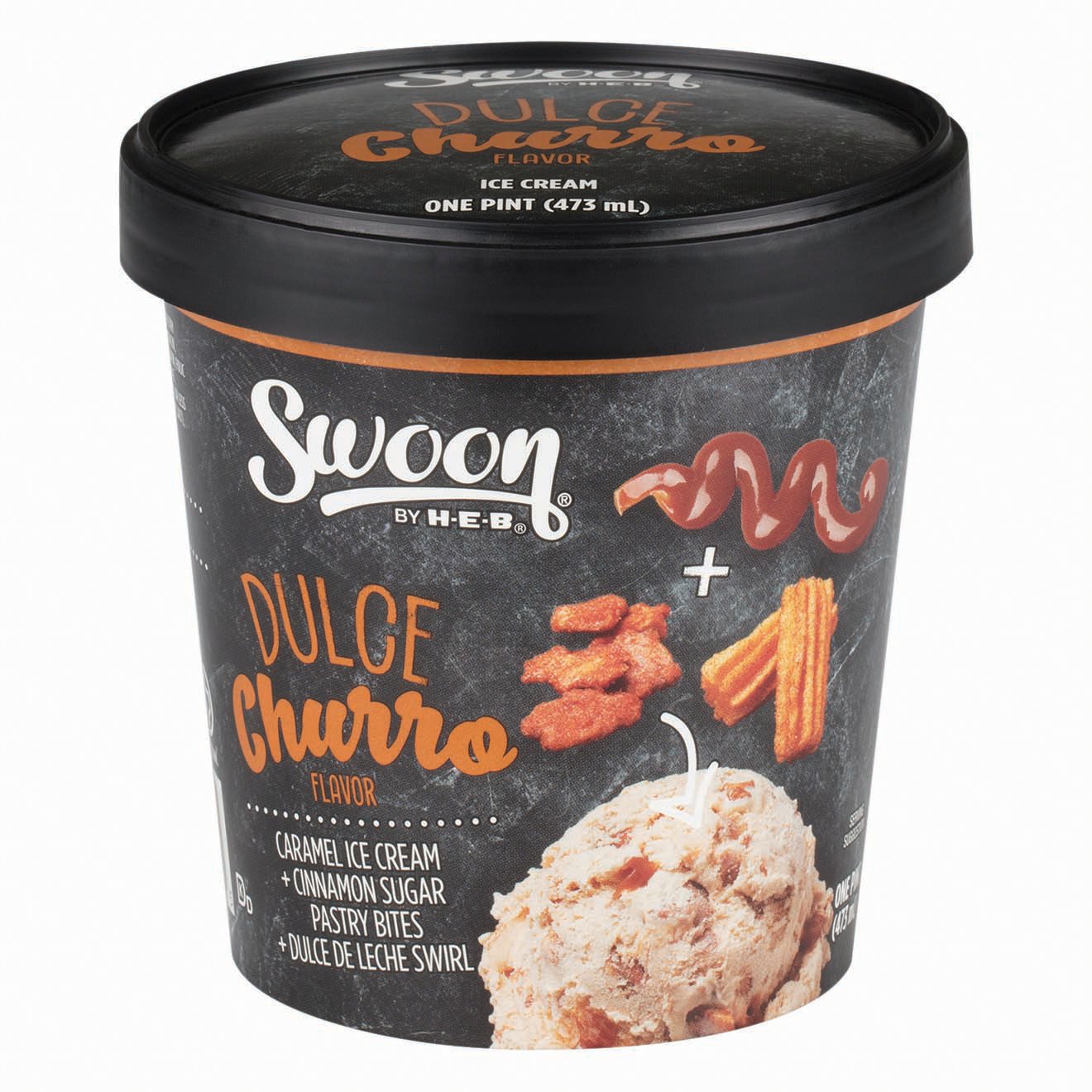 Swoon by HEB Dulce Churro Ice Cream Shop Ice cream at HEB