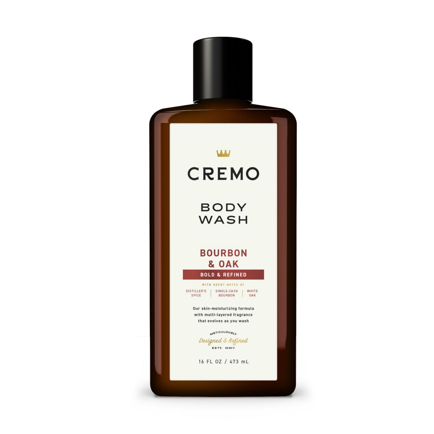 Cremo Body Wash - Bourbon & Oak; image 1 of 5