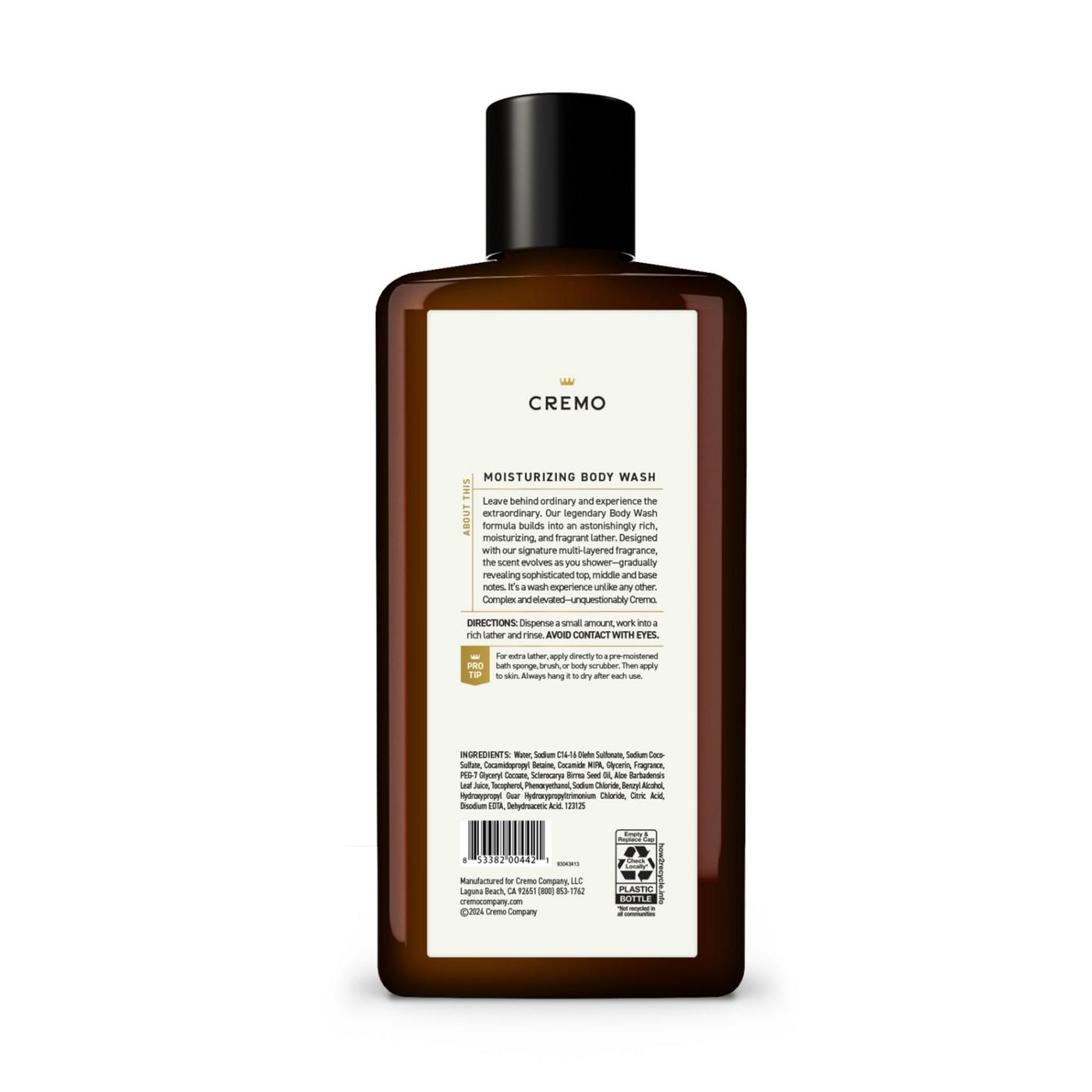 Cremo Body Wash - Bourbon & Oak; image 4 of 5