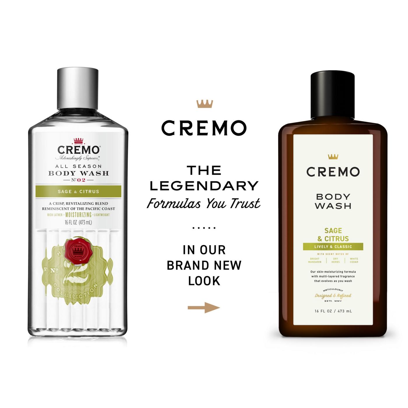 Cremo Body Wash - Sage & Citrus; image 4 of 6