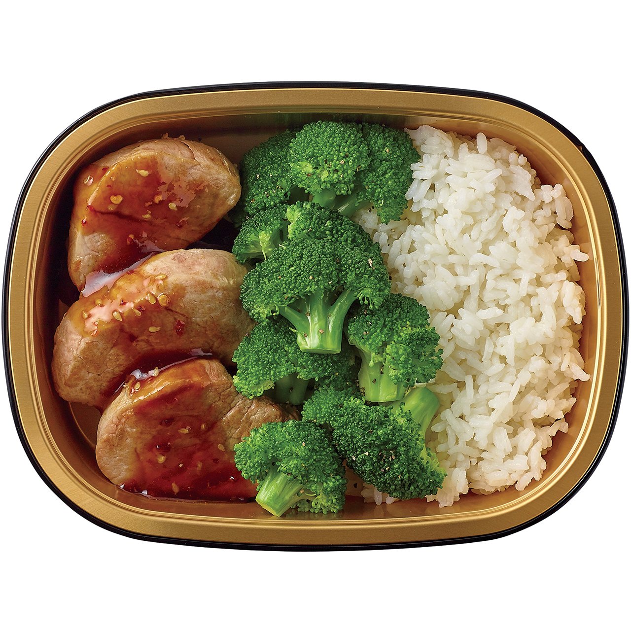 Meal Simple By H-E-B Ginger Soy Pork Tenderloin With Cilantro Rice & Broccoli - Shop Entrees ...