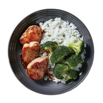 Meal Simple by H-E-B Ginger Soy Pork Tenderloin with Cilantro Rice & Broccoli