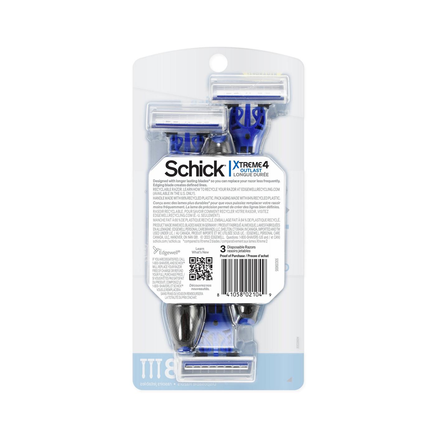 Schick Xtreme 4 Outlast Disposable Razors; image 2 of 6