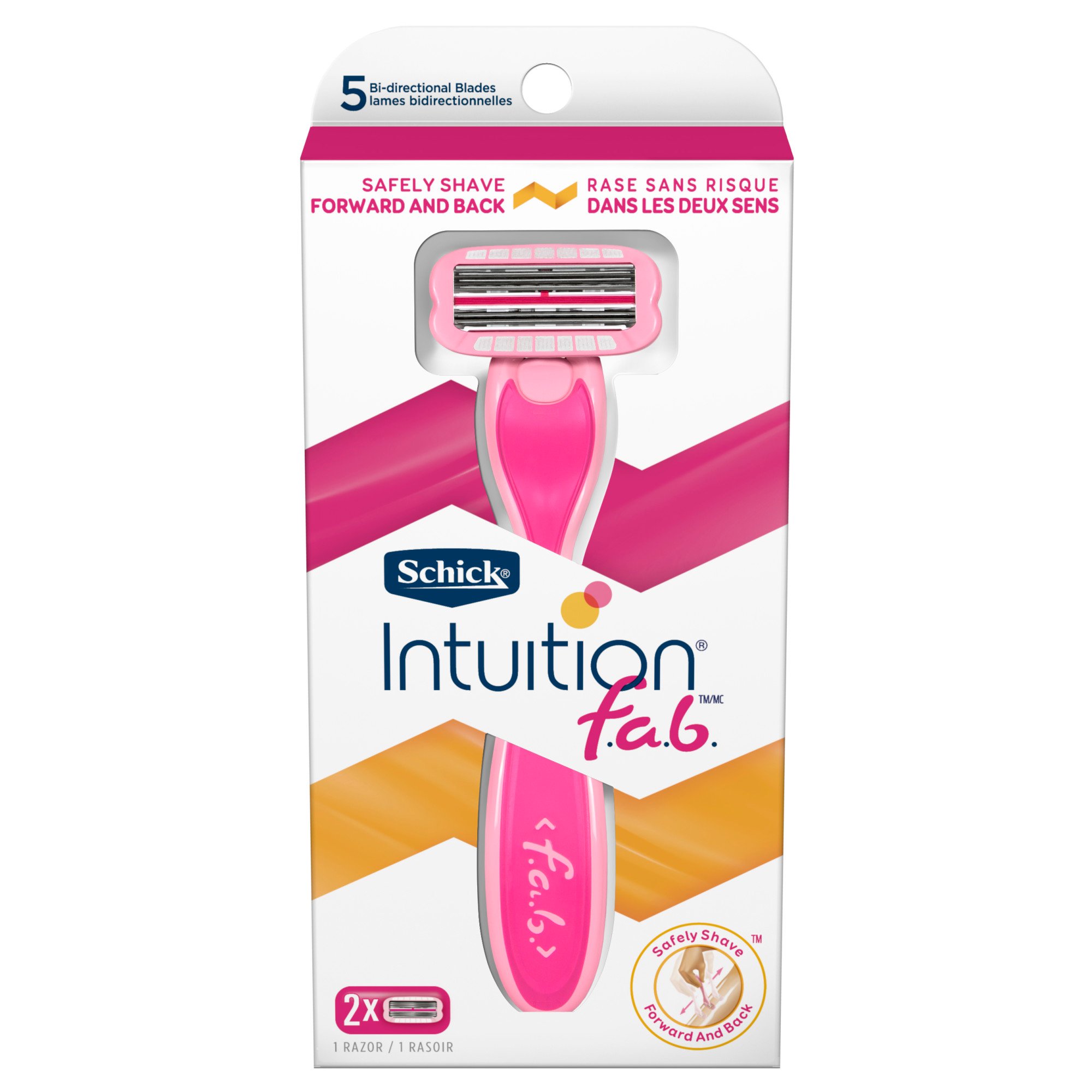 Schick Intuition f.a.b. Women's Razor 1 Handle + 2 Refills Shop