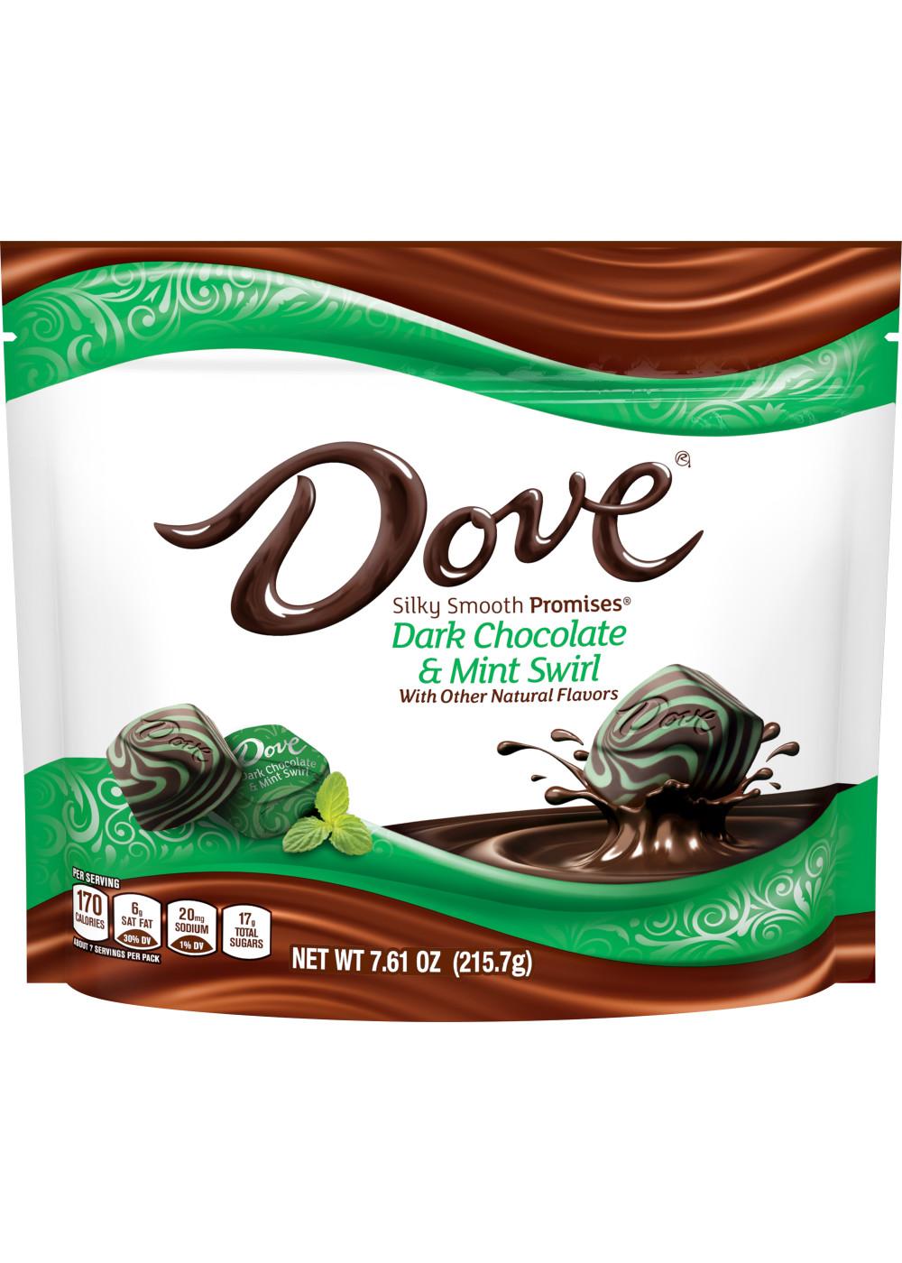 Dove Promises Dark Chocolate & Mint Swirl Candy; image 1 of 8