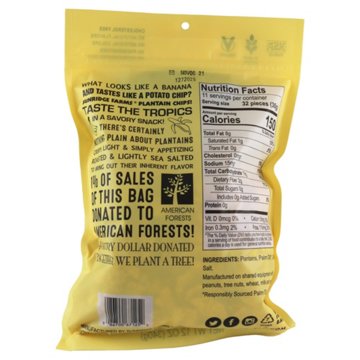 SunRidge Farms Roasted & Sea Salted Crispy Plantain Chips, 12 oz