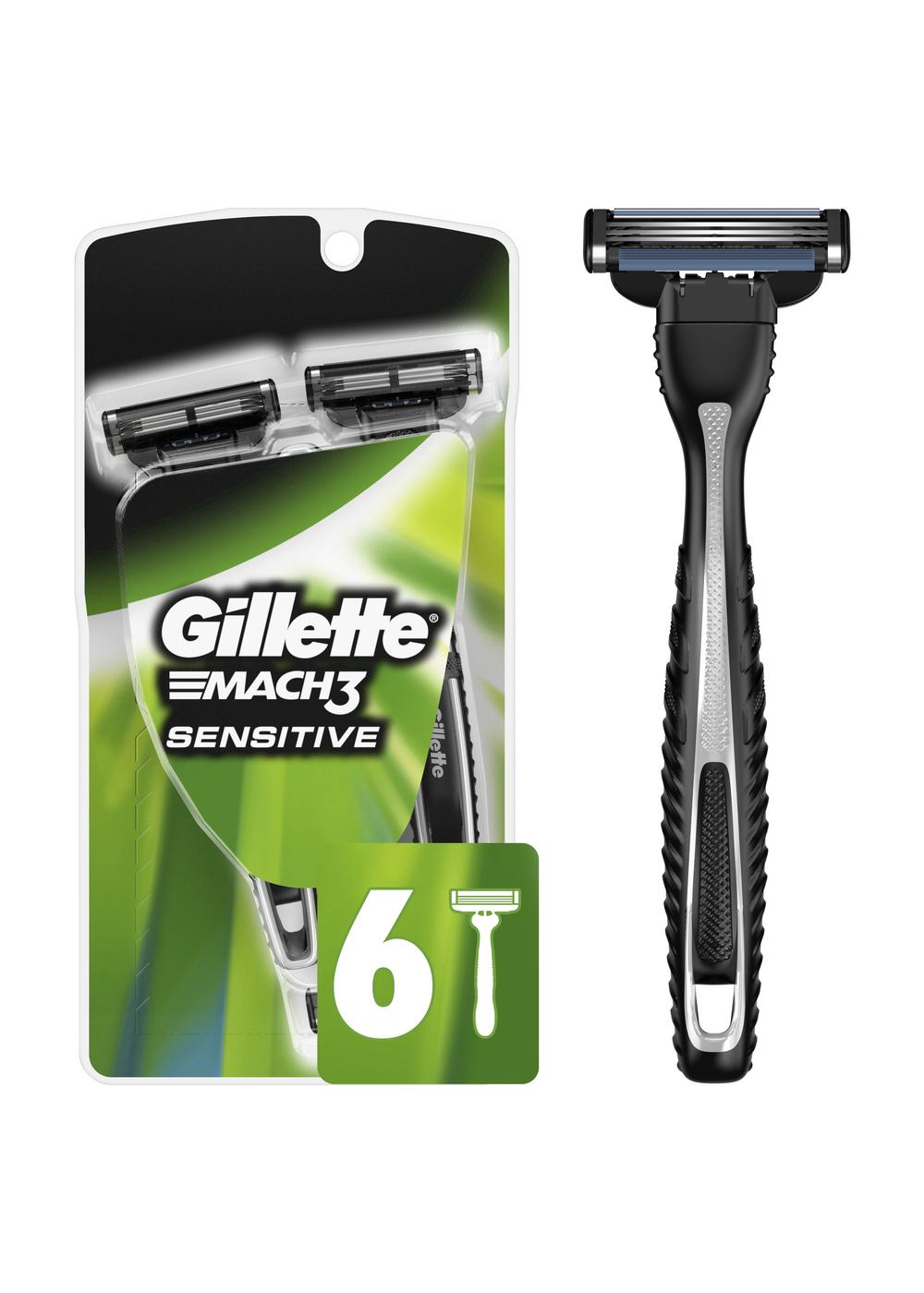 Gillette Mach3 Sensitive Disposable Razors; image 5 of 9