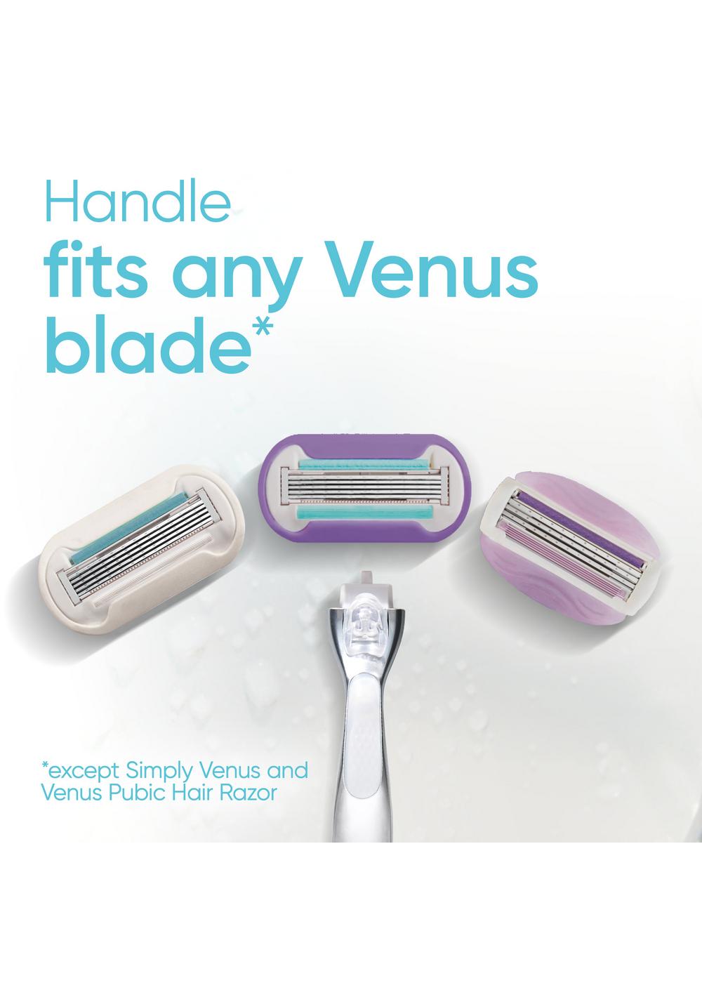 Gillette Venus Platinum Smooth Metal Handle Women's Razor and 2 refills; image 3 of 11