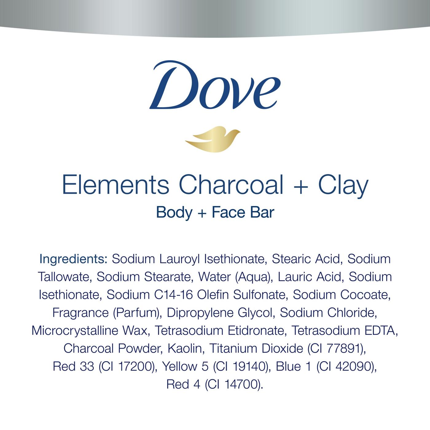 Dove Men+Care Care Body and Face Bar - Charcoal + Clay; image 3 of 5