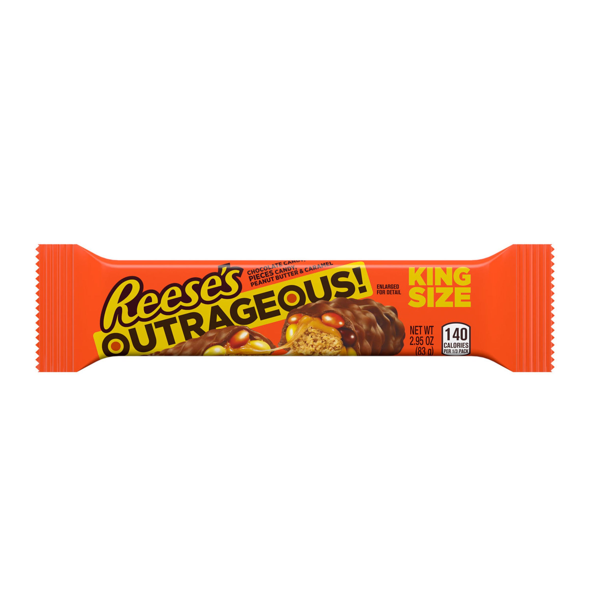 Reese's Outrageous! Milk Chocolate Peanut Butter Candy Bar King Size