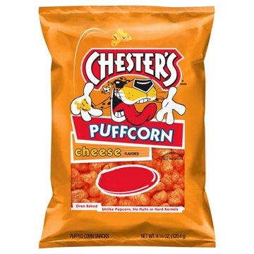 Chester's Puffcorn Cheese Flavored Puffed Corn Snacks