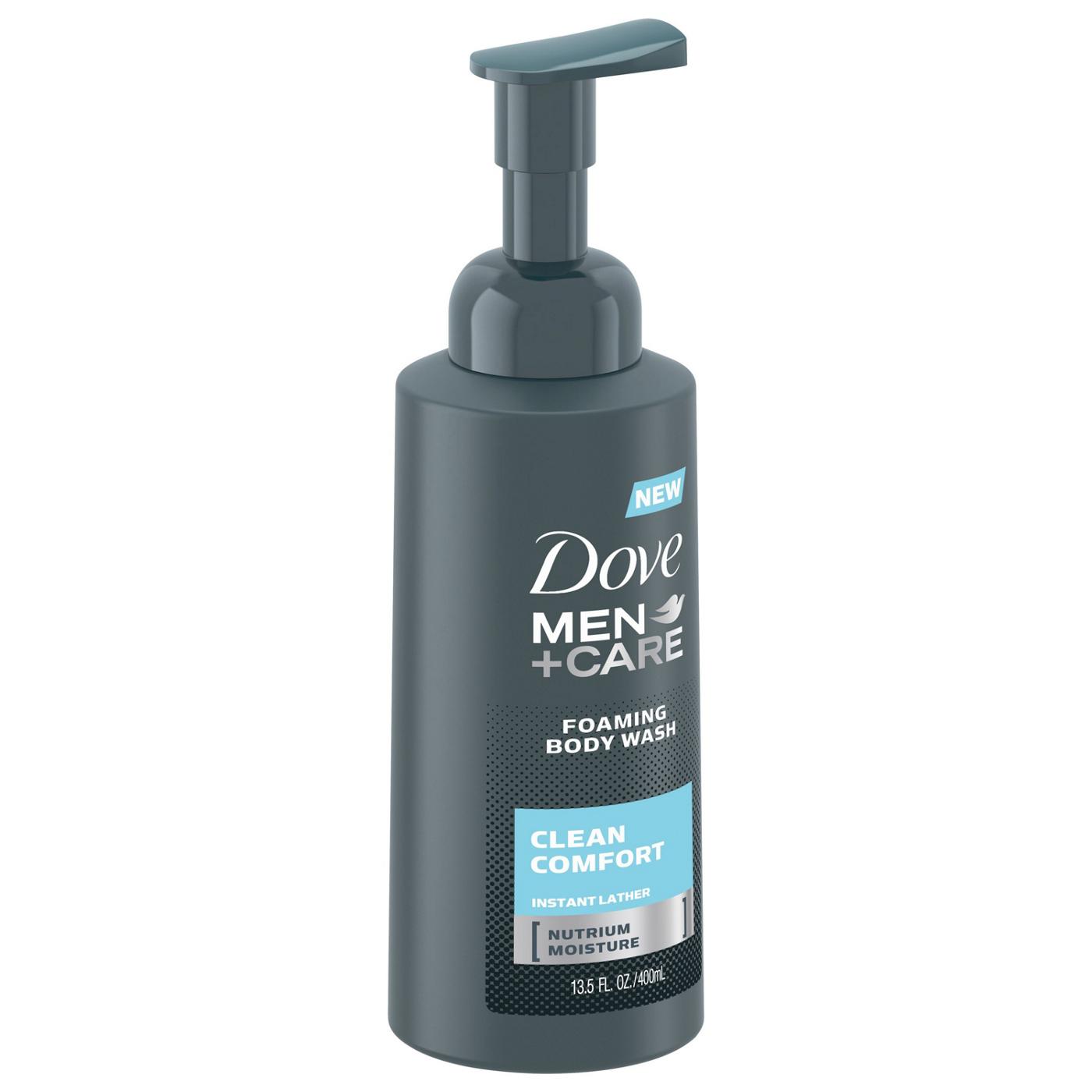 Dove Men+Care Clean Comfort Foaming Body Wash; image 3 of 4