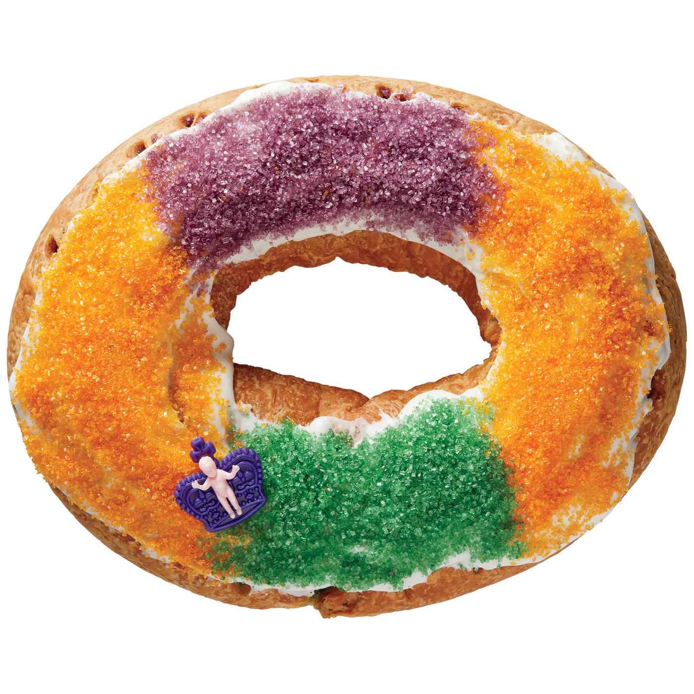 H-E-B Mardi Gras King Cake - Apple; image 2 of 2