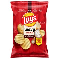 Lay's Wavy Original Potato Chips, 7.75 oz | Low Prices & Quality