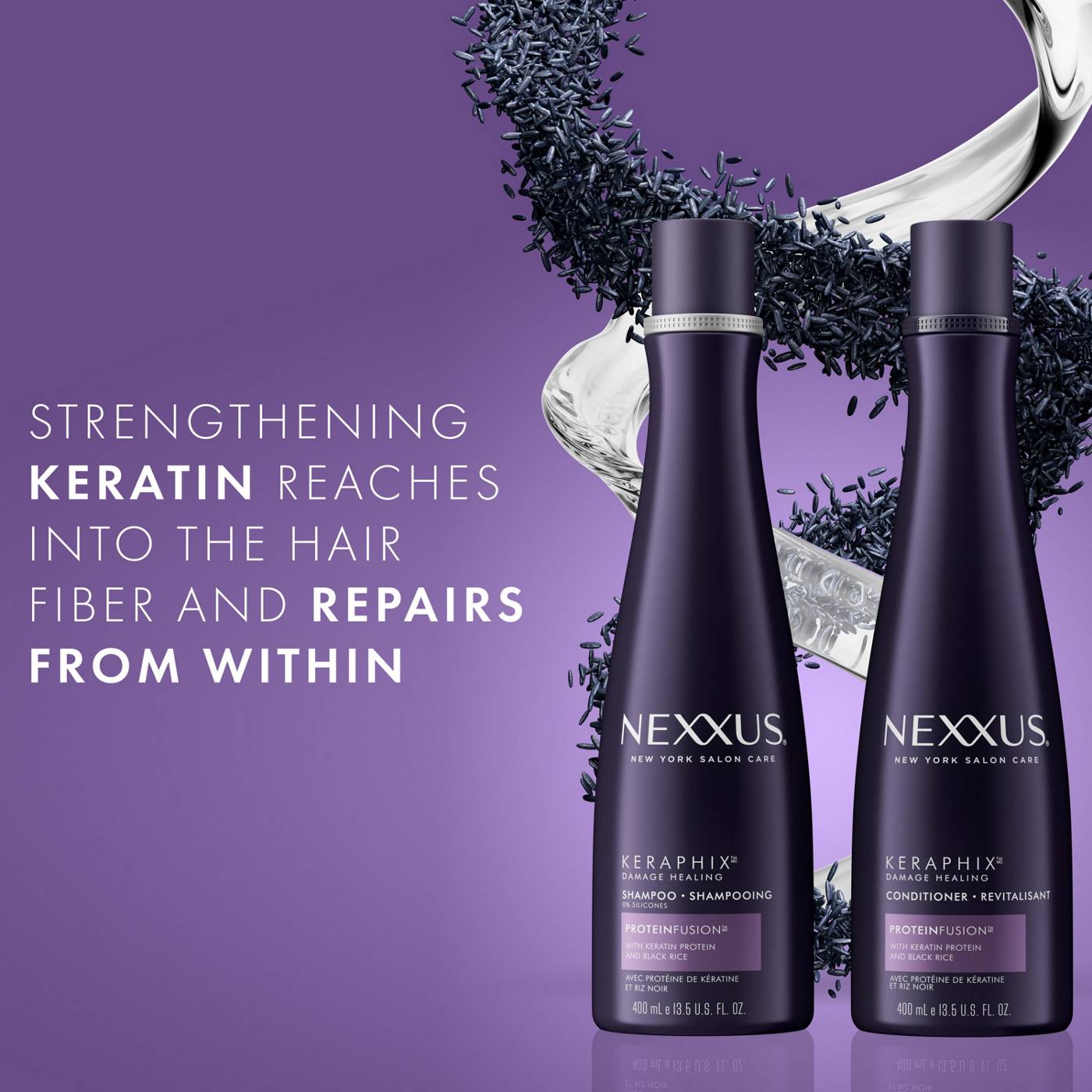 Nexxus Keraphix Damage Healing Shampoo; image 6 of 8