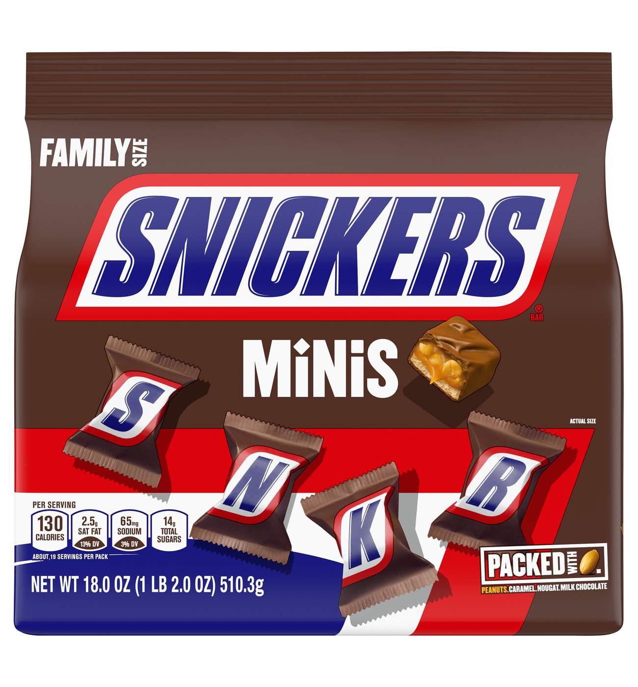 Snickers Minis Chocolate Candy Bars - Family Size; image 1 of 7