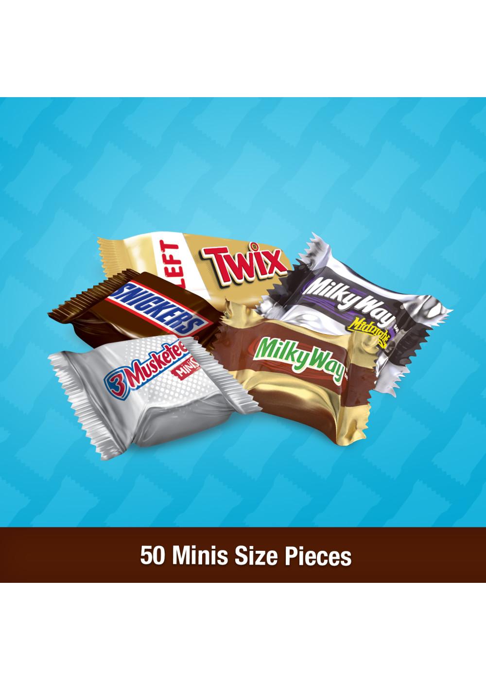Snickers, Twix, Milky Way & 3 Musketeers Assorted Minis Chocolate Candy - Family Size; image 8 of 8