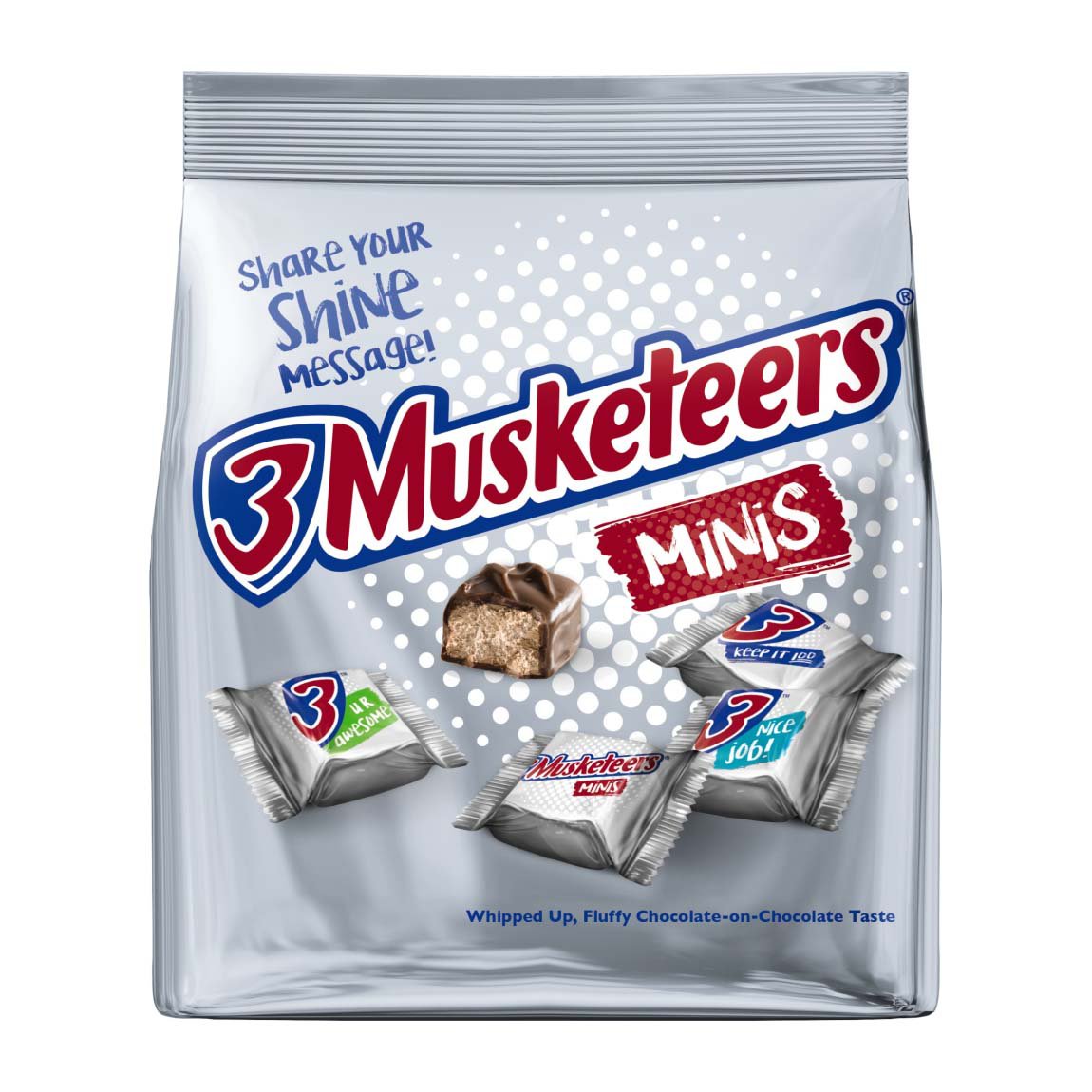 3 Musketeers Chocolate Minis Size Candy Bars Bag - Shop Candy at H-E-B