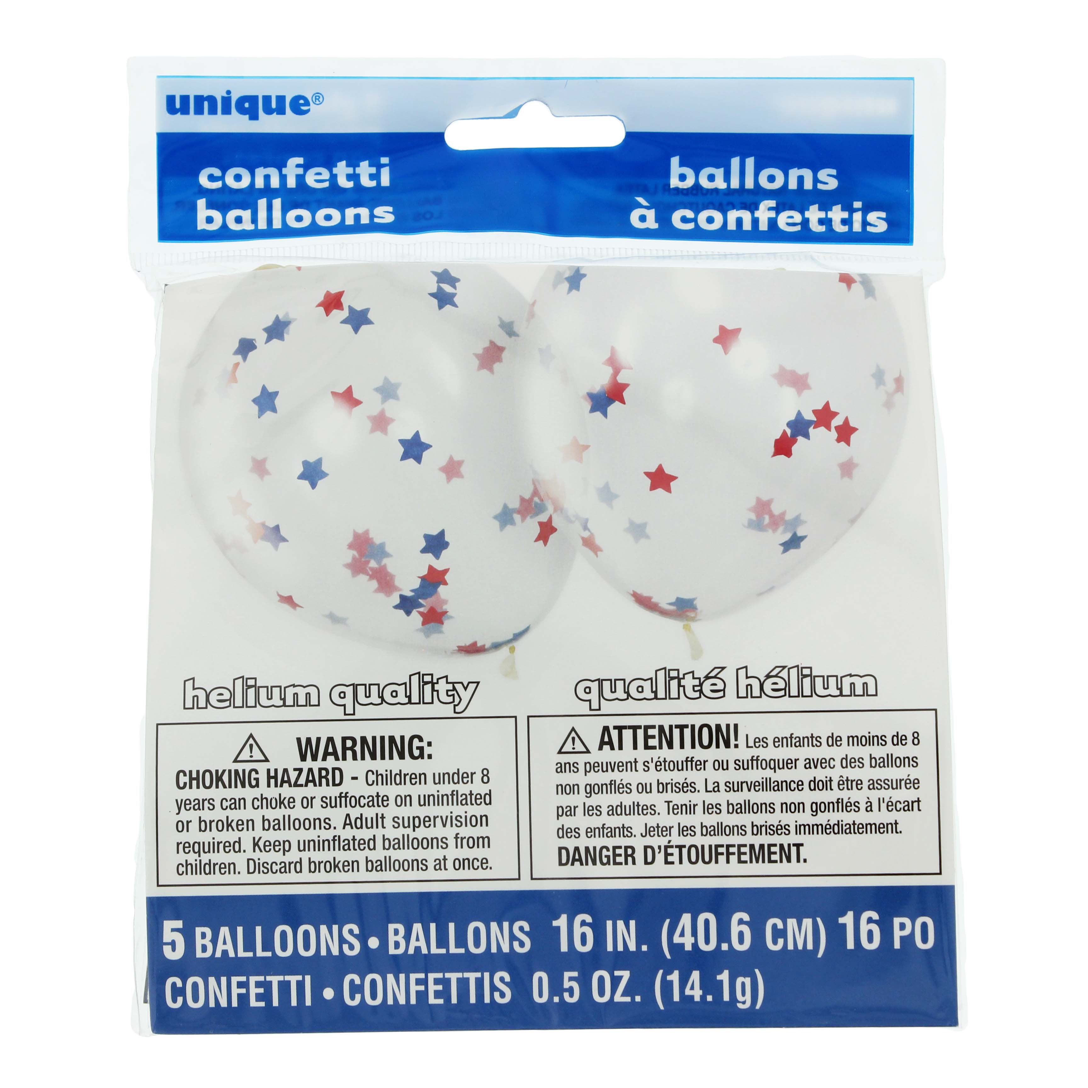 Unique Clear Star Confetti Balloons 16 in Shop Balloons at HEB