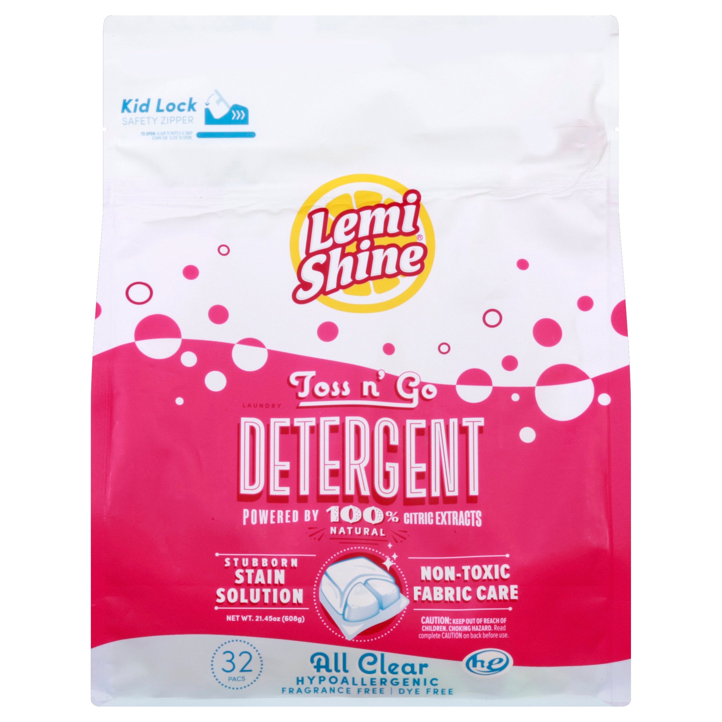 Lemi Shine All Clear Hypoallergenic HE Laundry Detergent Pacs Shop