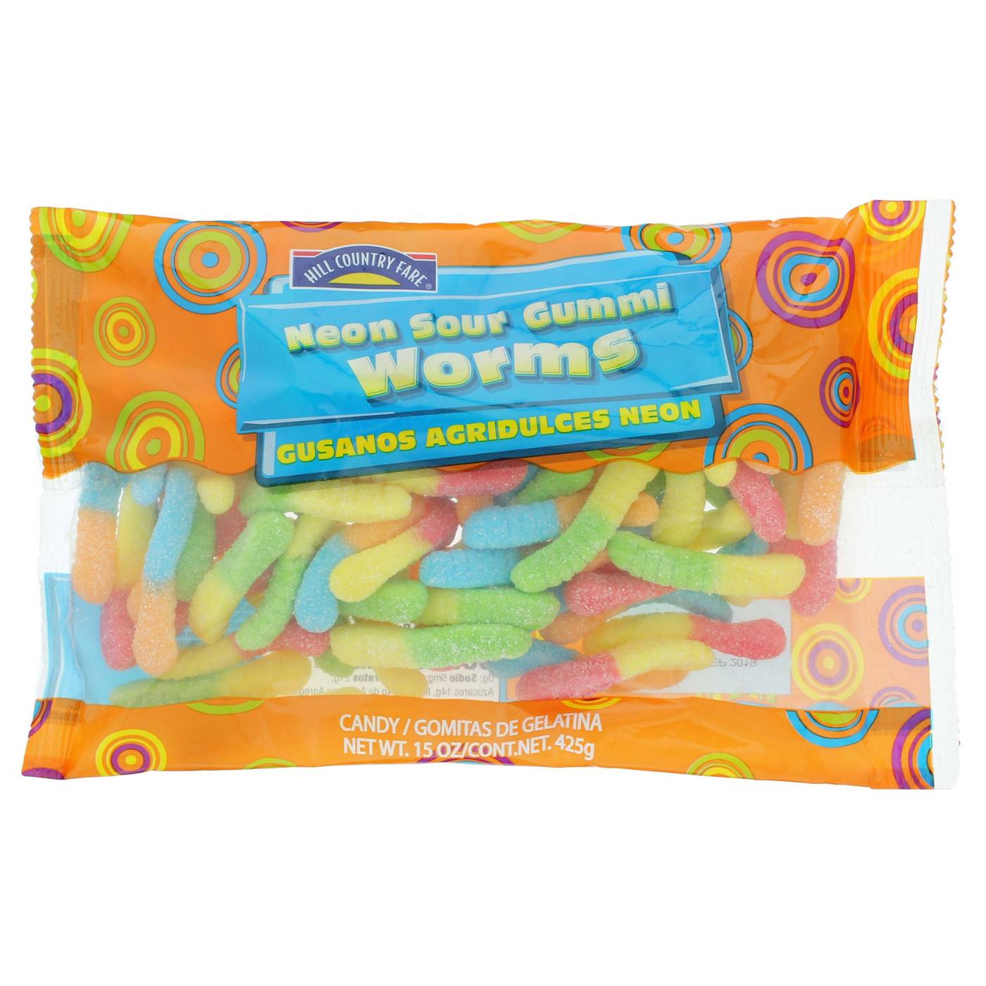 Hill Country Fare Neon Sour Gummi Worms; image 2 of 2