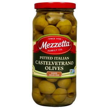 Mezzetta Pitted Italian Castelvetrano Green Olives, 8 oz