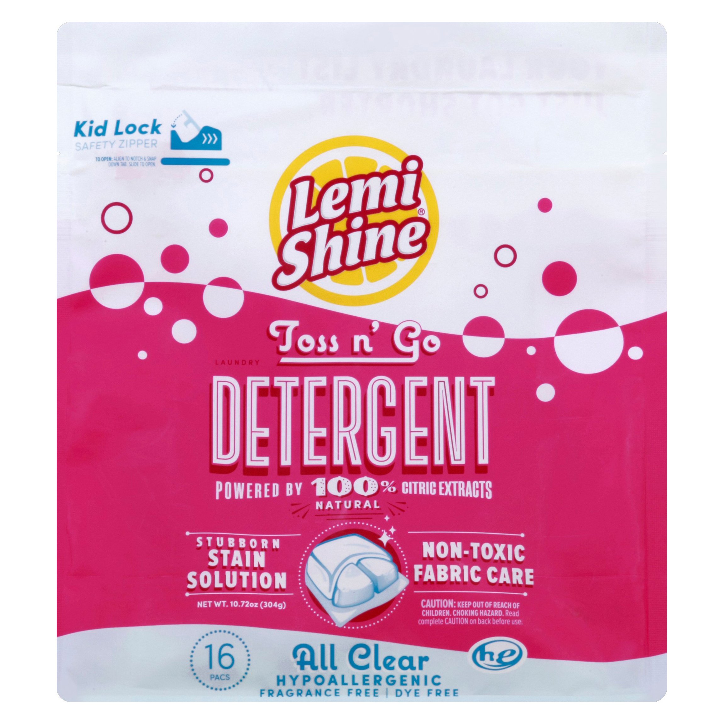 Lemi Shine All Clear Hypoallergenic HE Laundry Detergent Pacs Shop Detergent at HEB