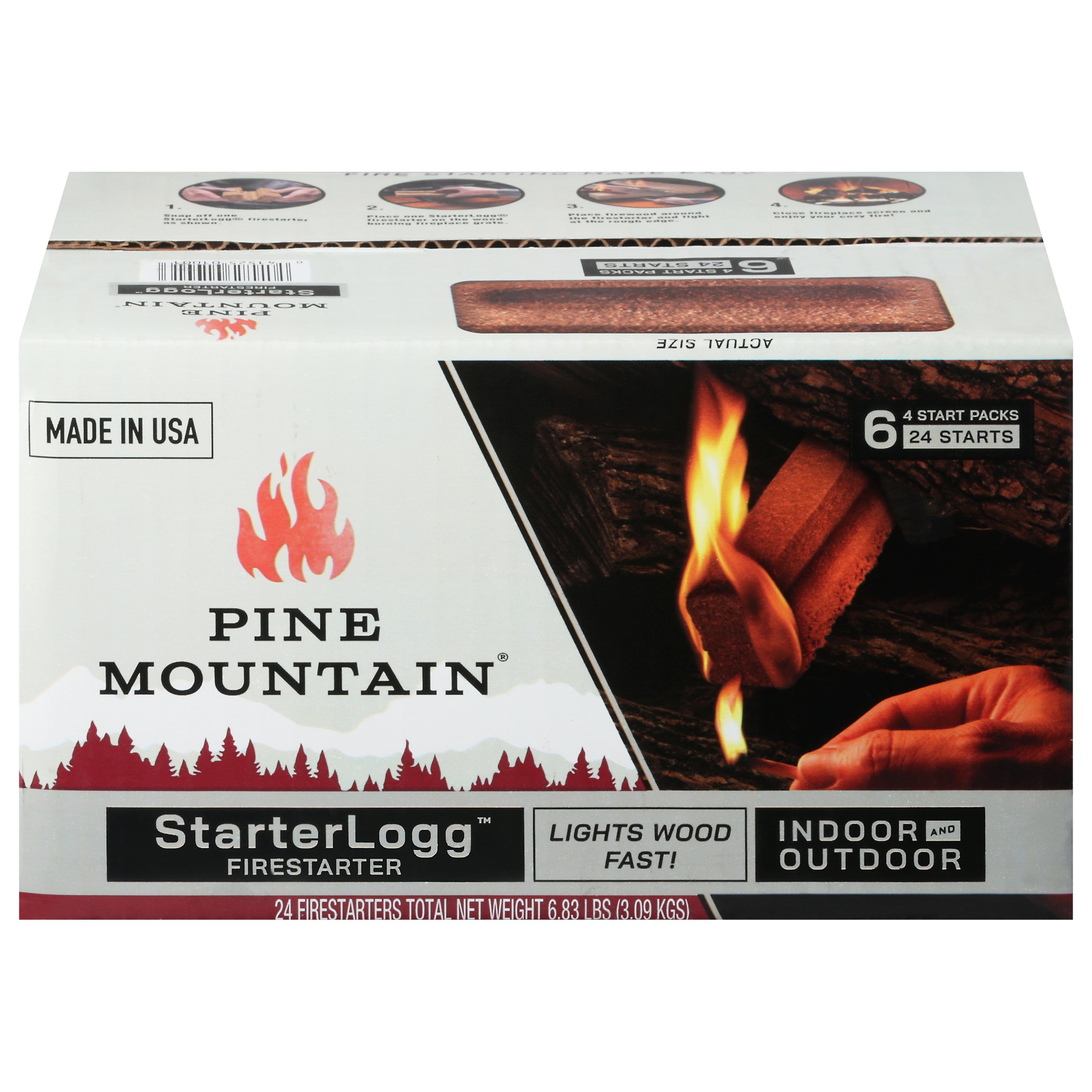 Pine Mountain StarterLogg Firestarter Shop Charcoal, wood & fuel at HEB
