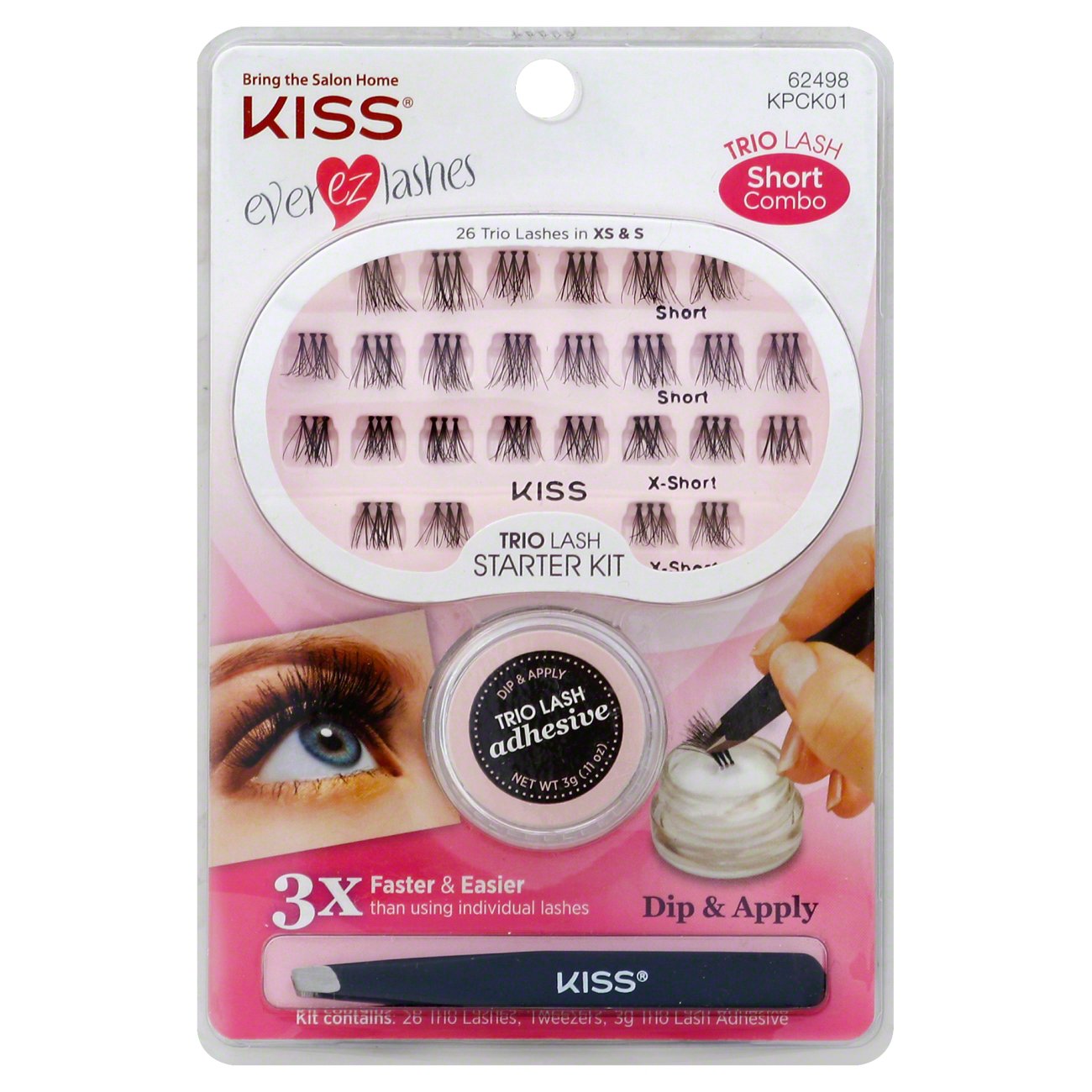 Kiss Ever EZ Starter Kit Trio Lash Miss Prim Shop Makeup at HEB