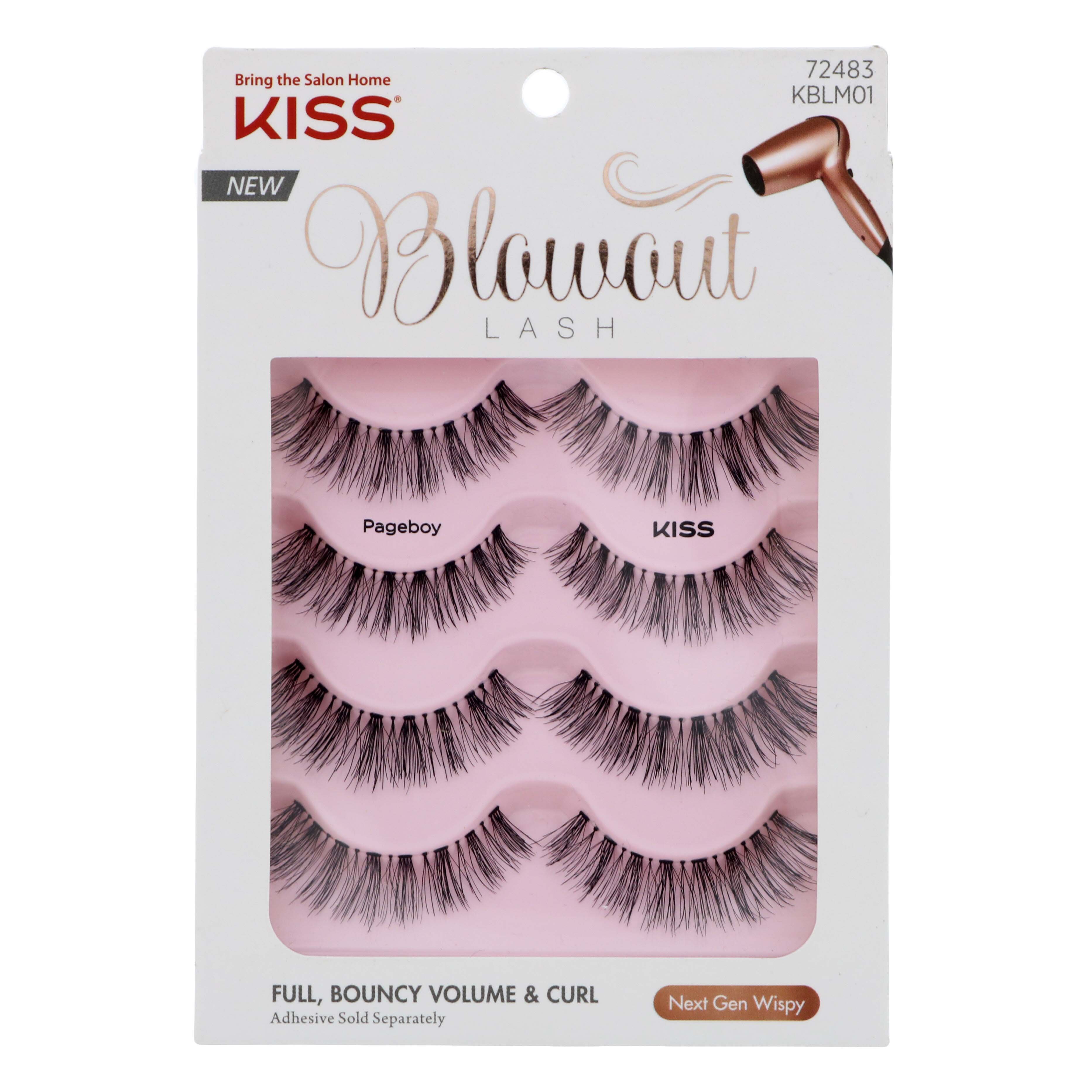 Kiss Blowout Lash Multi Pack Pageboy Shop False Eyelashes at HEB