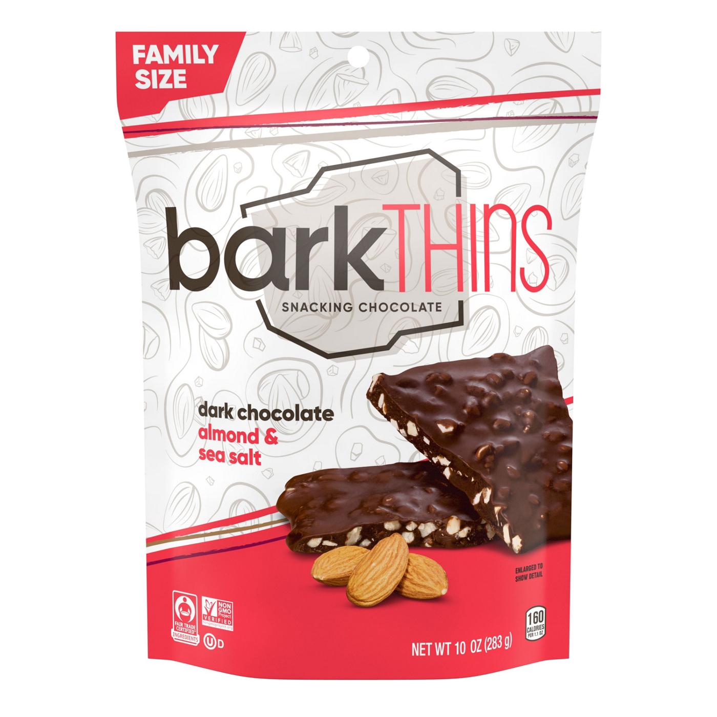 Bark Thins Dark Chocolate Almond & Sea Salt Snacking Bars; image 1 of 6