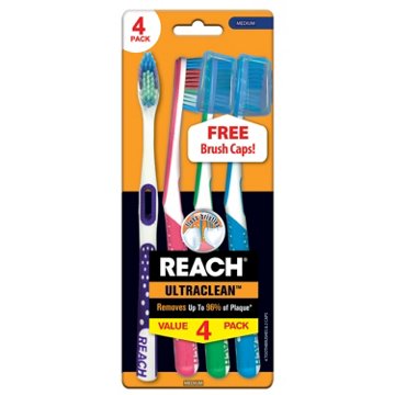 Reach UltraClean Medium Toothbrushes, 4 pk