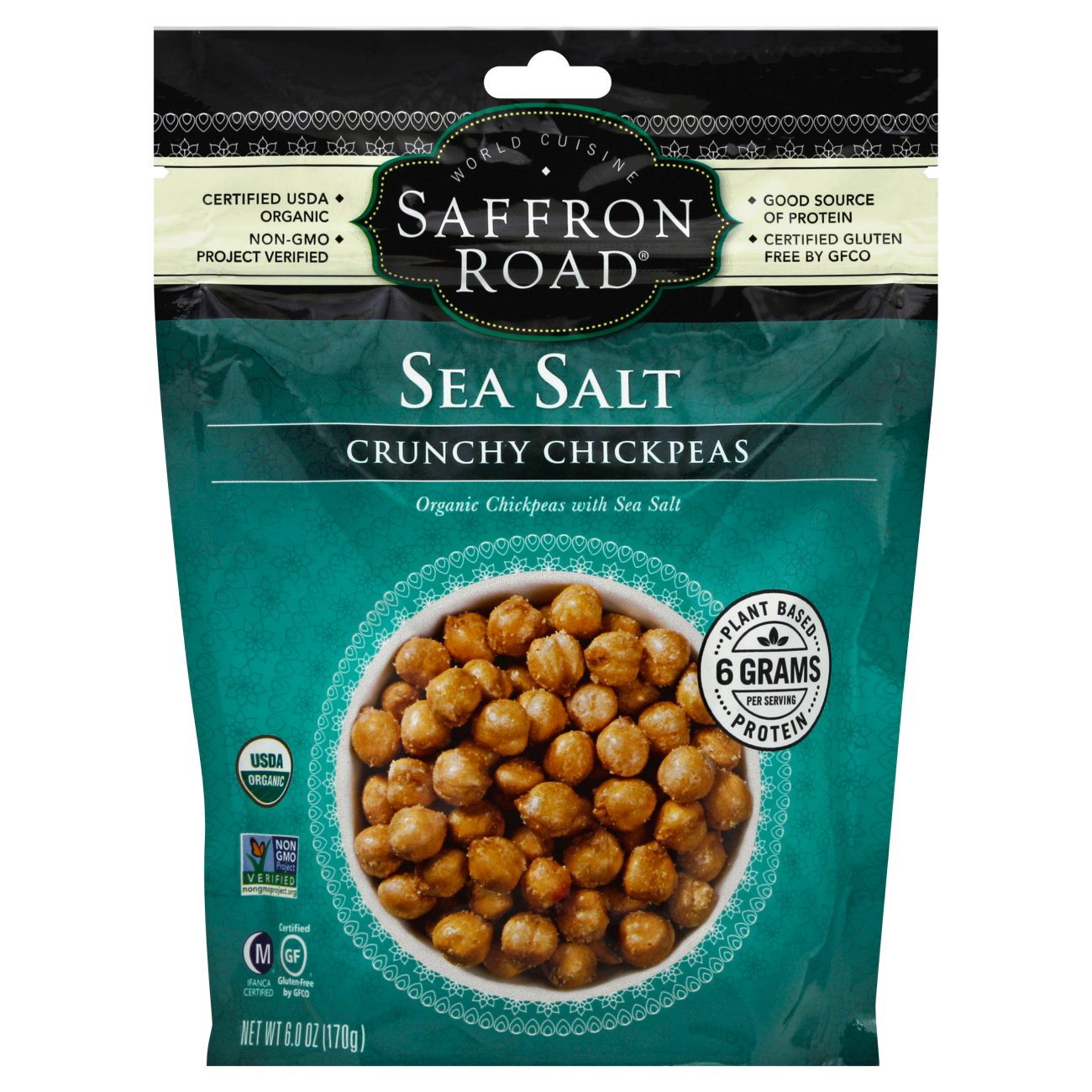 Saffron Road Sea Salt Crunchy Chickpeas Shop Chips at HEB