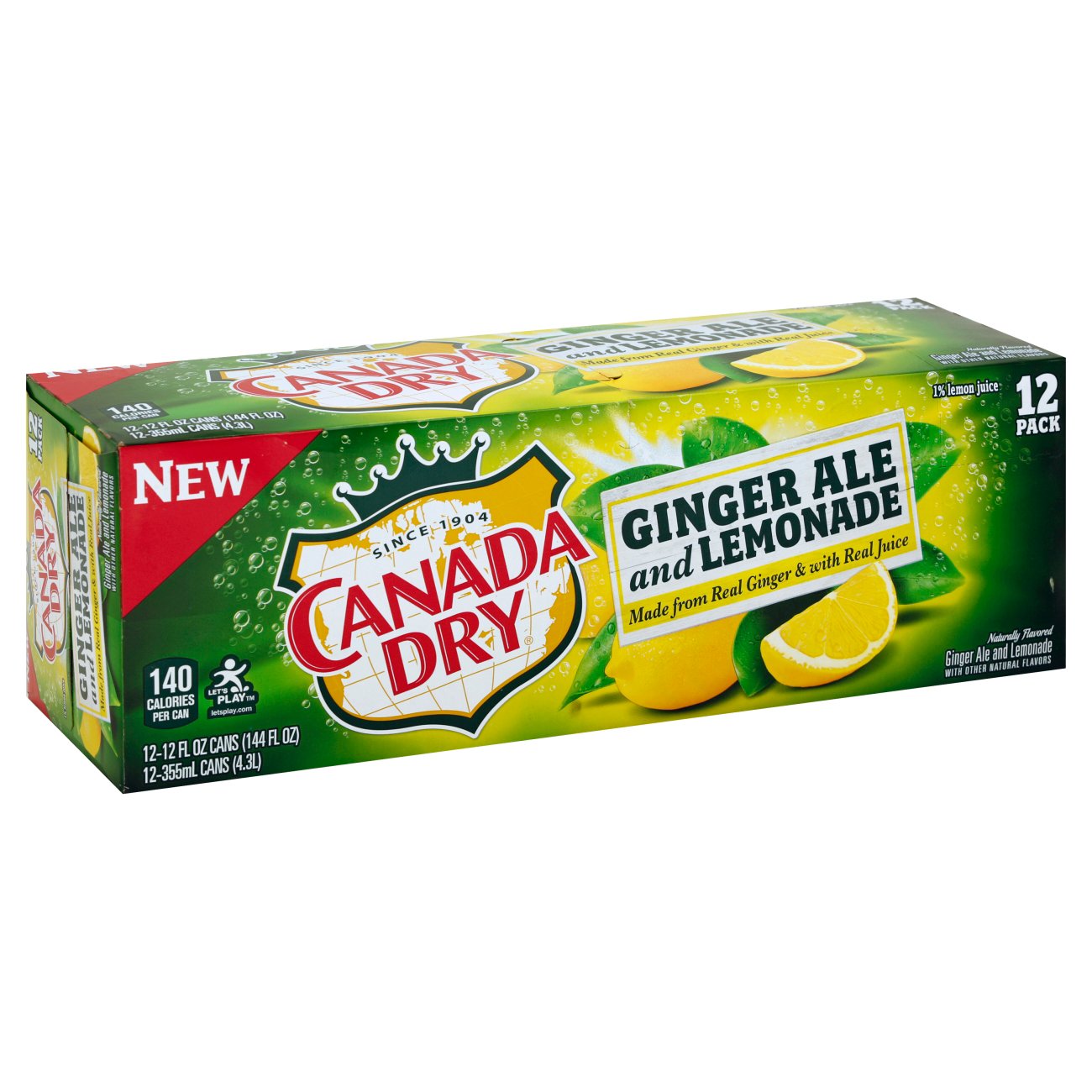 Canada Dry Ginger Ale And Lemonade Expiration Date Canada Dry Ginger Ale And Lemonade 12 Oz Cans Shop Soda At H E B