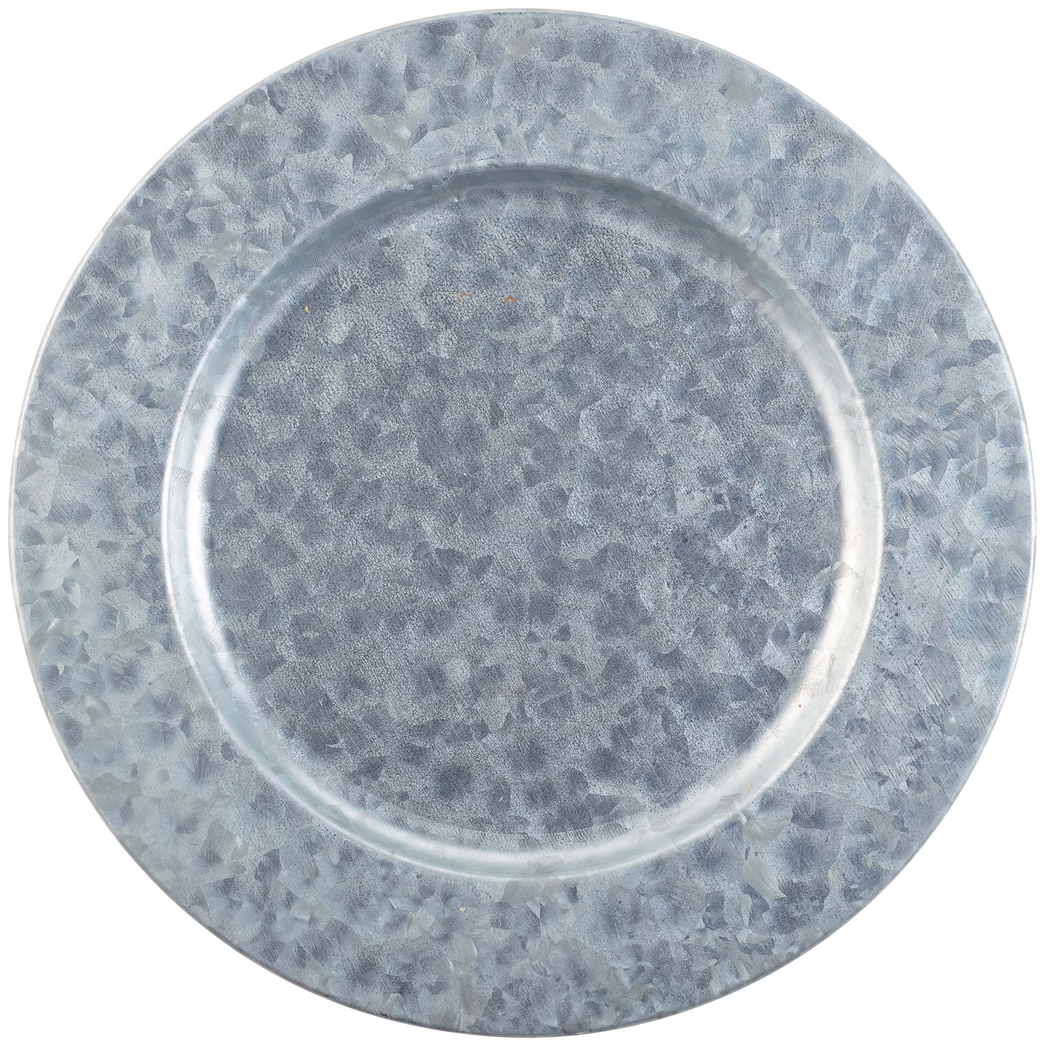 Haven & Key Galvanized Steel Charger Plate Shop Serving Dishes at HEB