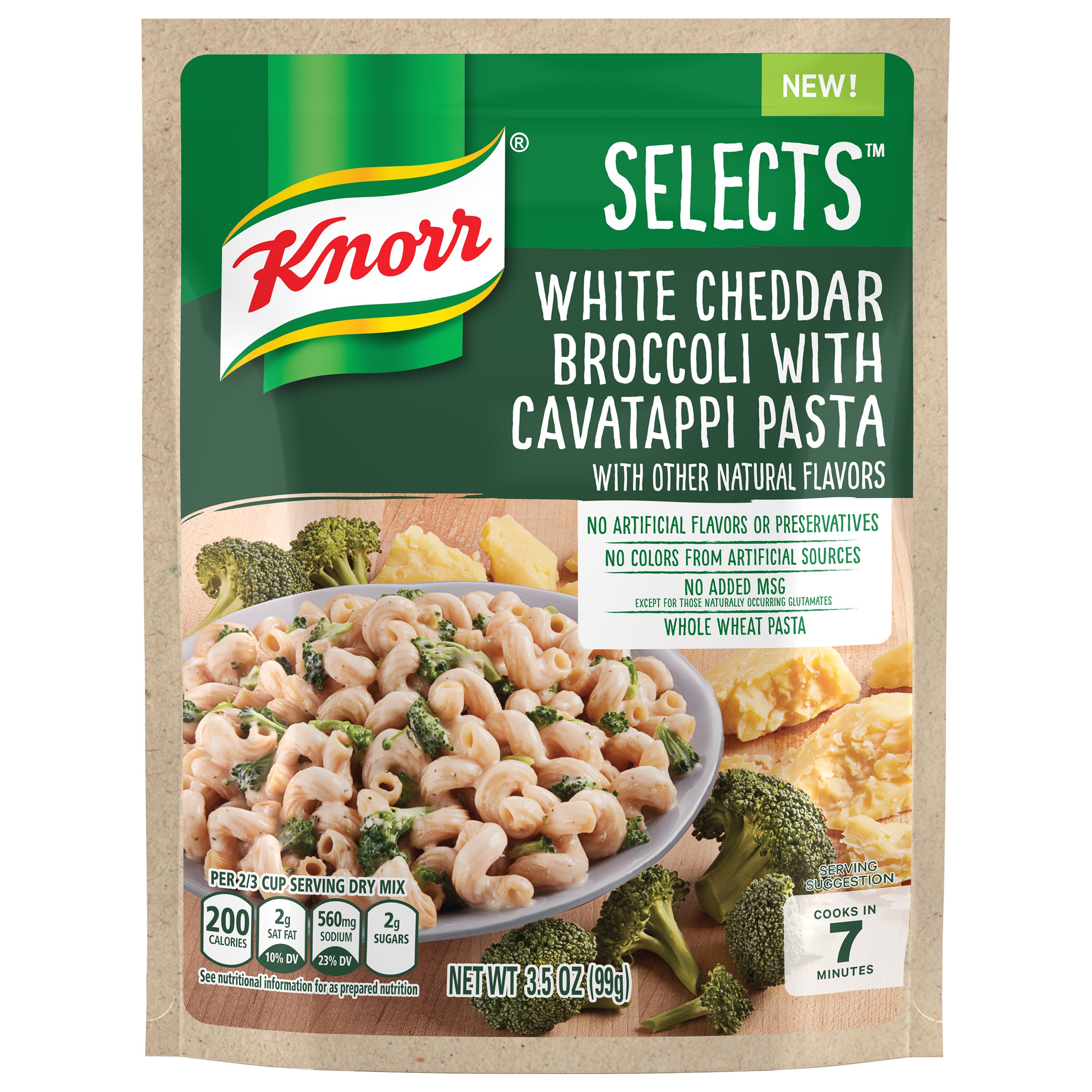 Download Knorr Selects Cheddar Broccoli Whole Wheat Cavatappi Pasta Shop Pantry Meals At H E B