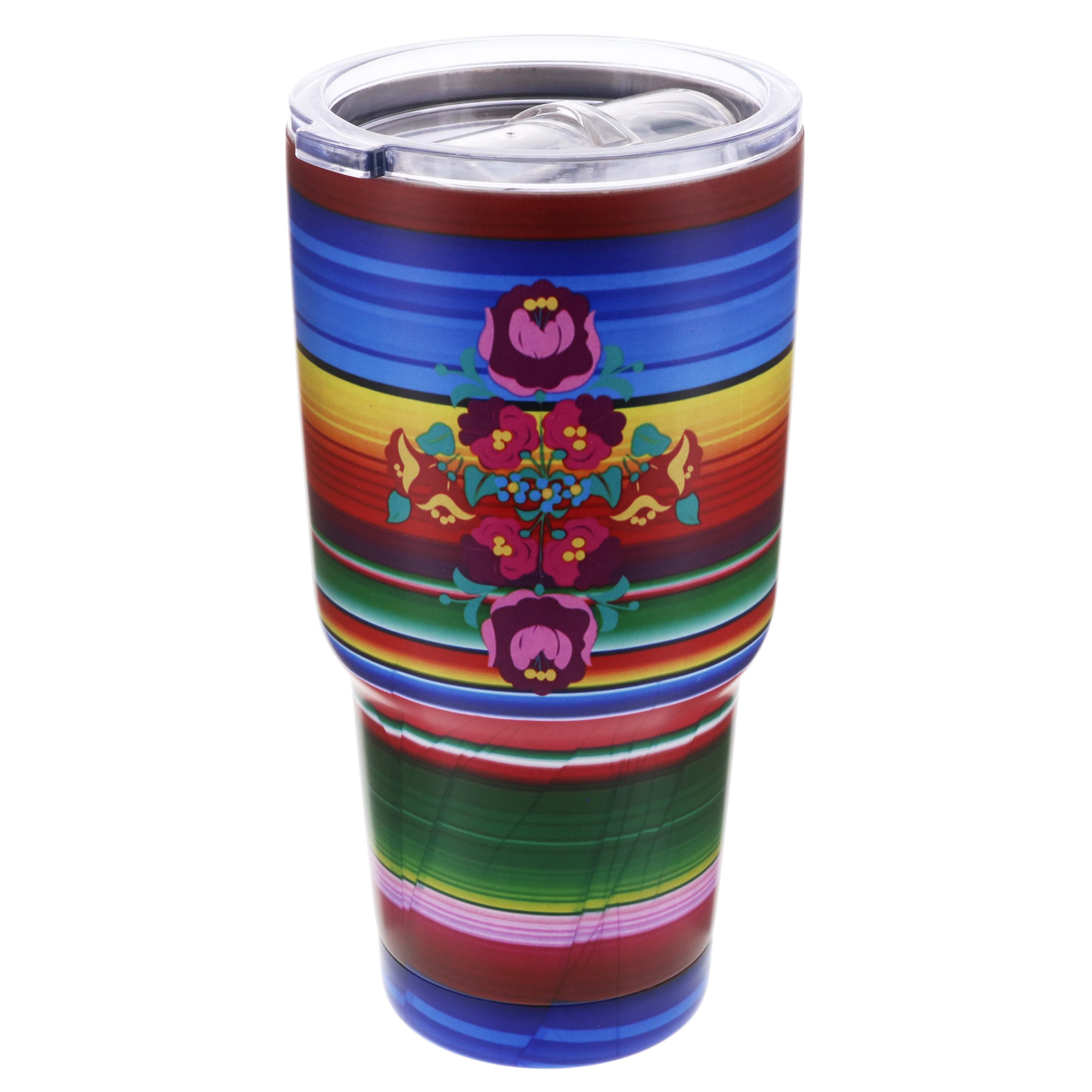 Dining Style Stainless Steel Tumbler Serape Floral Shop Travel & To