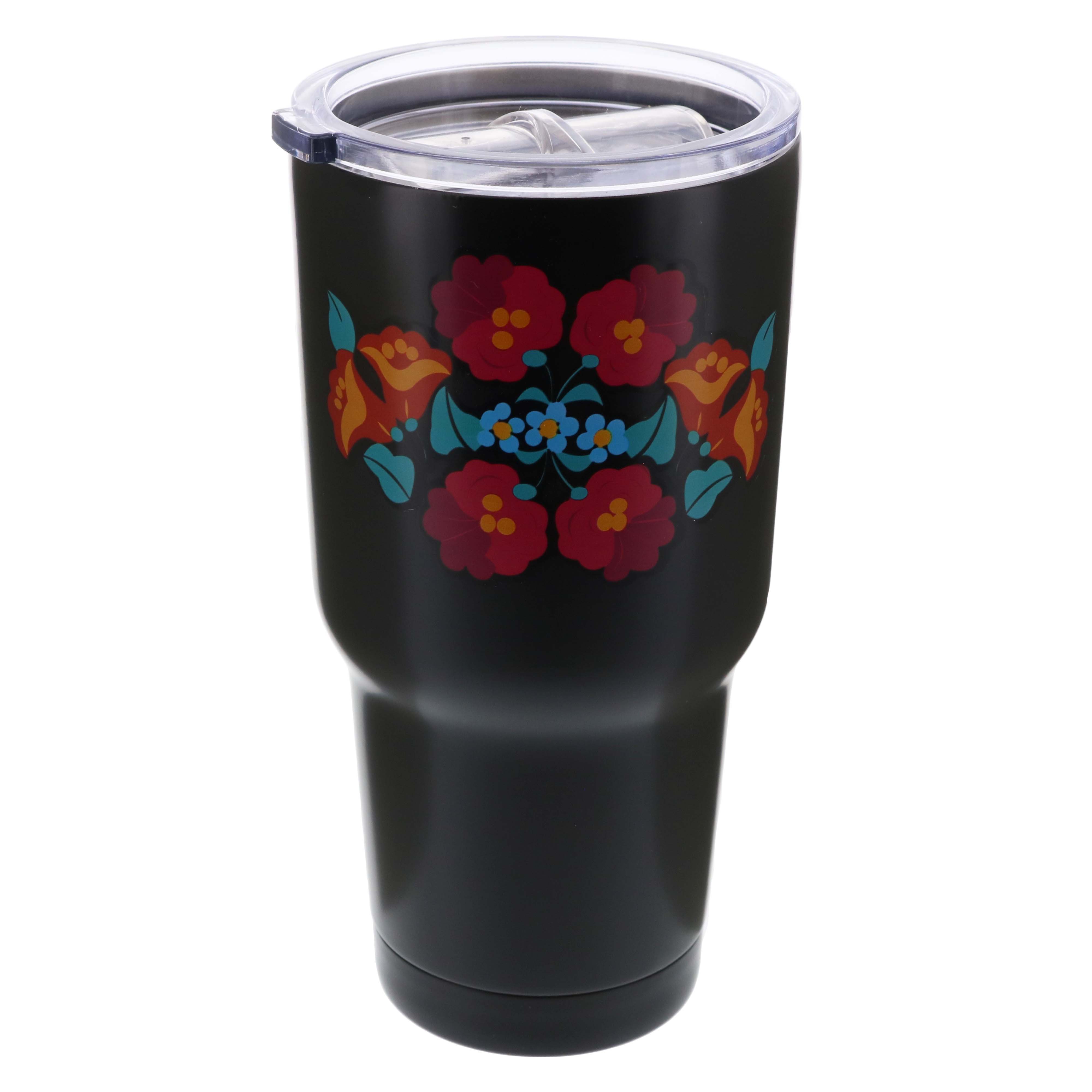 Dining Style Stainless Steel Serape Floral Tumbler Shop Kitchen